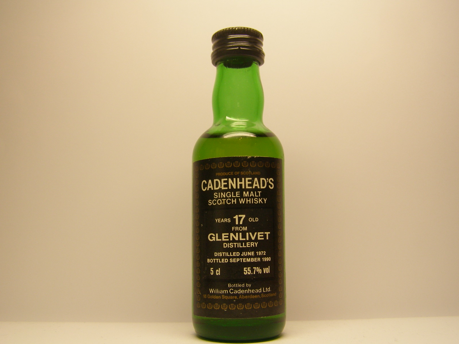 SMSW 17yo 1972-1990 "Cadenhead´s" 5cl 55,7%vol