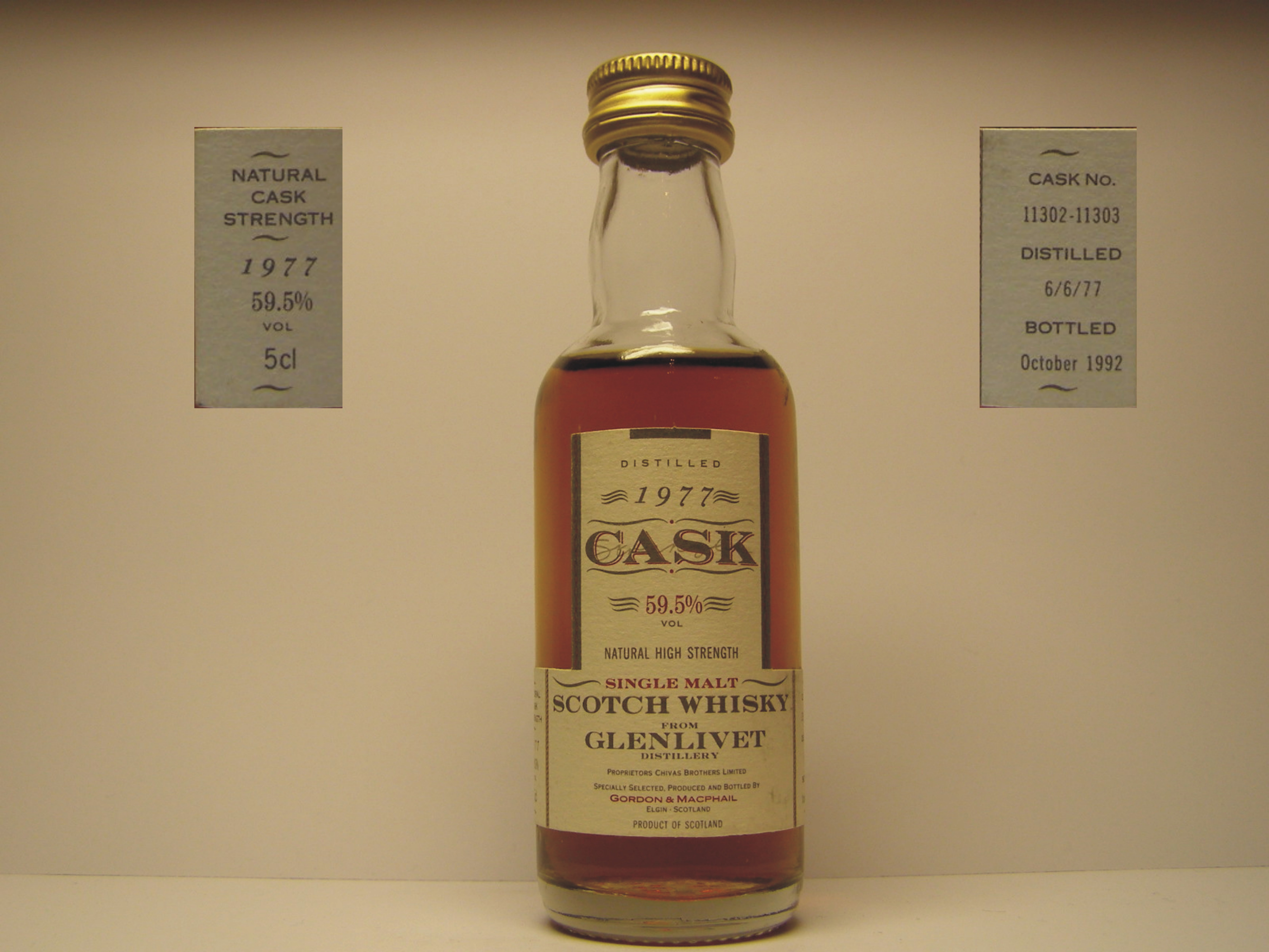 SMSW 1977-1992 "G&M Cask" 5cl 59,5%VOL