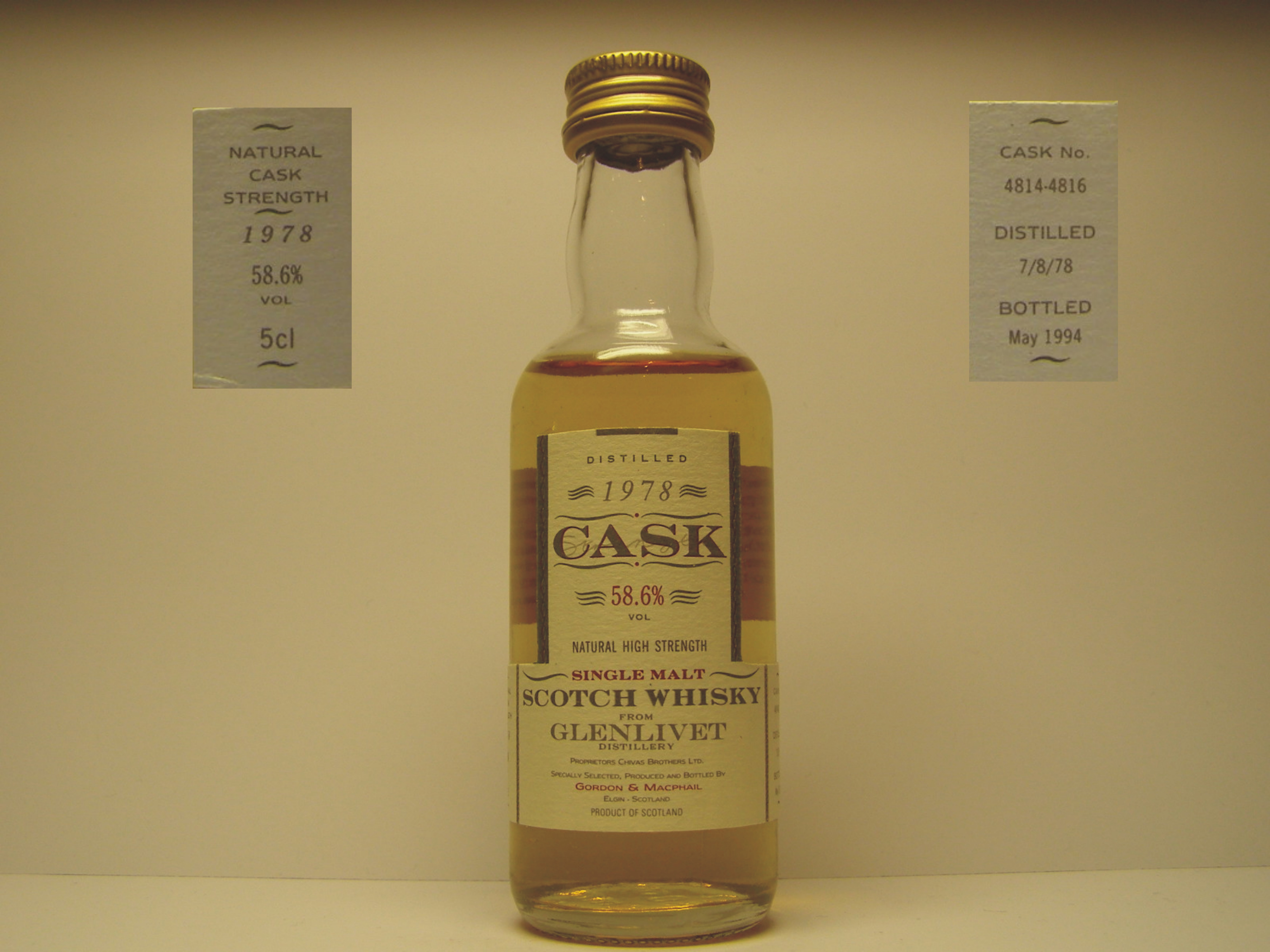 SMSW 1978-1994 "G&M Cask" 5cl 58,6%VOL