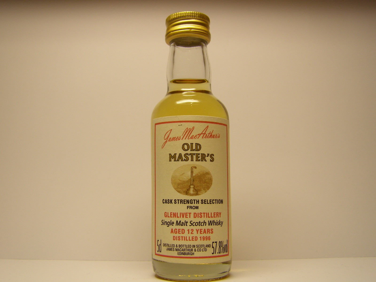 SMSW 12yo 1996 "James MacArthur´s" 5cl 57,8%vol