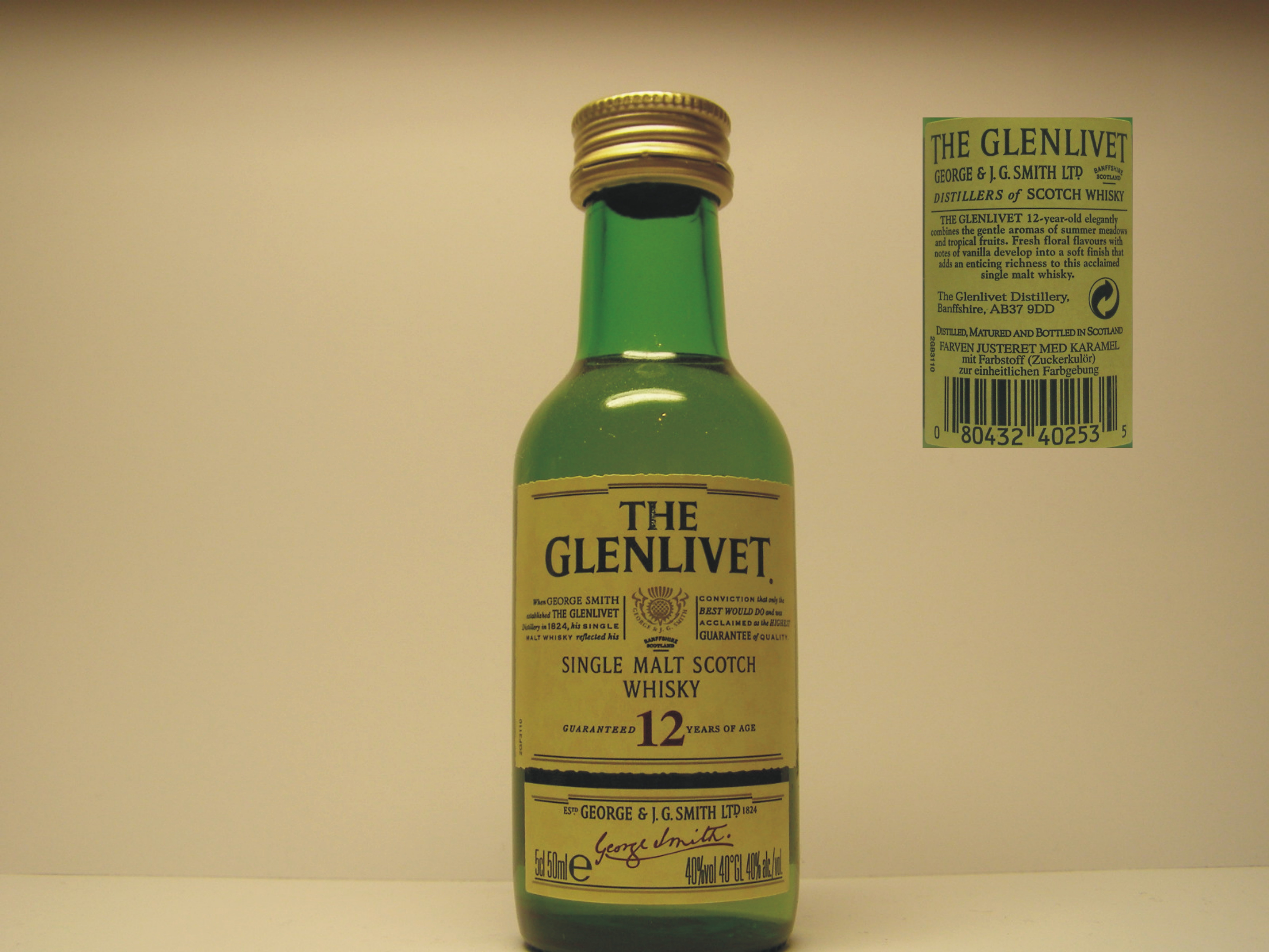 SMSW 12yo 5cl50mle  40%vol 40´GL 40%alc/vol.