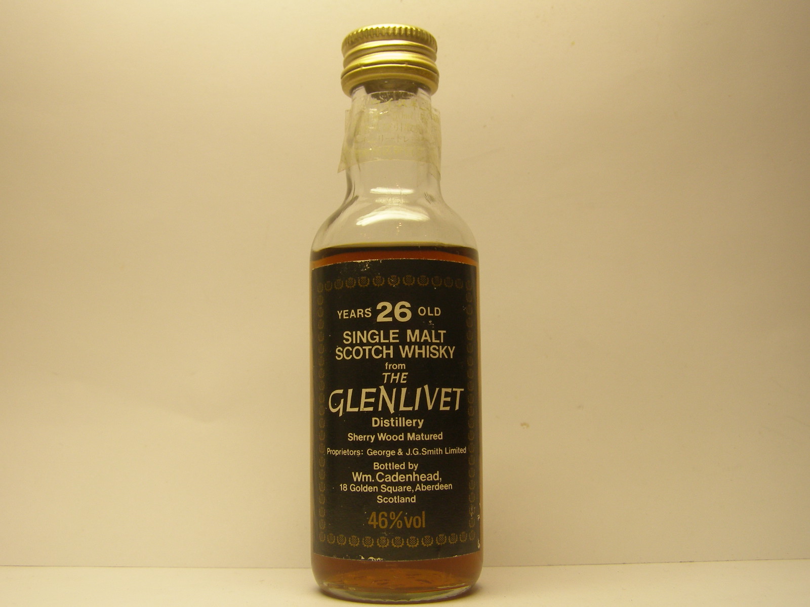 SMSW 26yo "Cadenhead´s" 46%vol