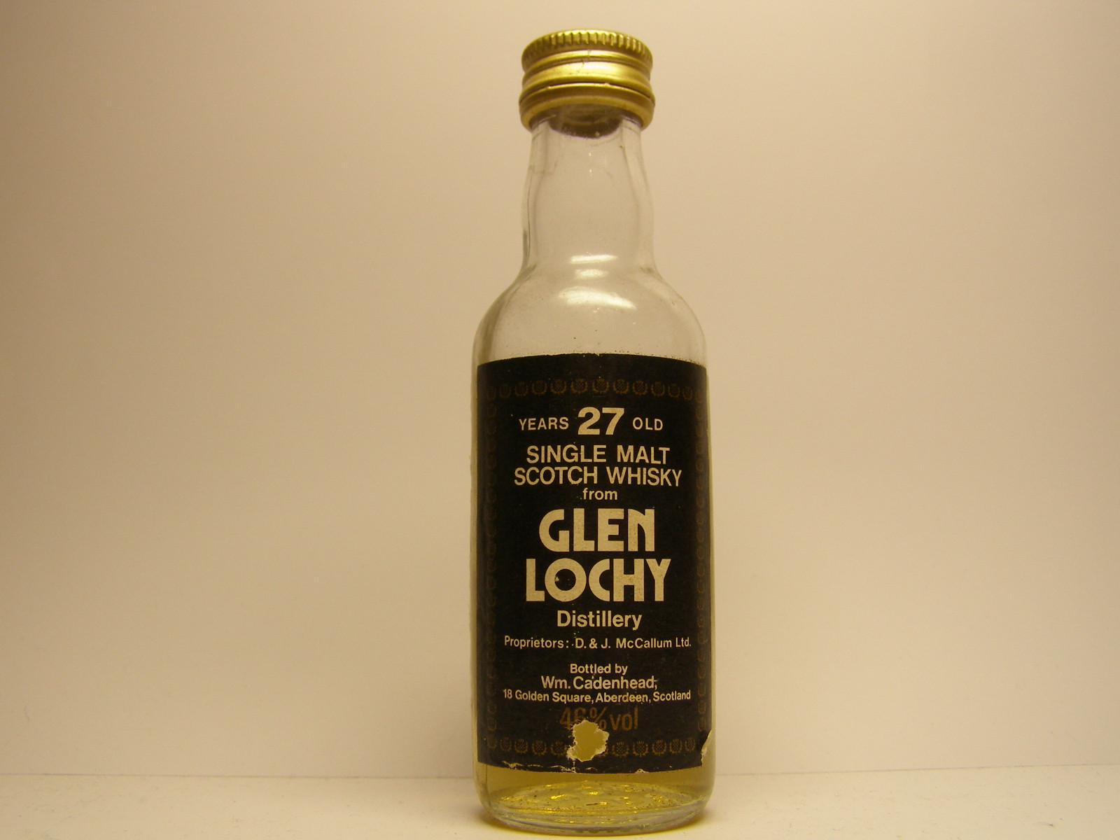 SMSW 27yo "Cadenhead´s" 46%vol