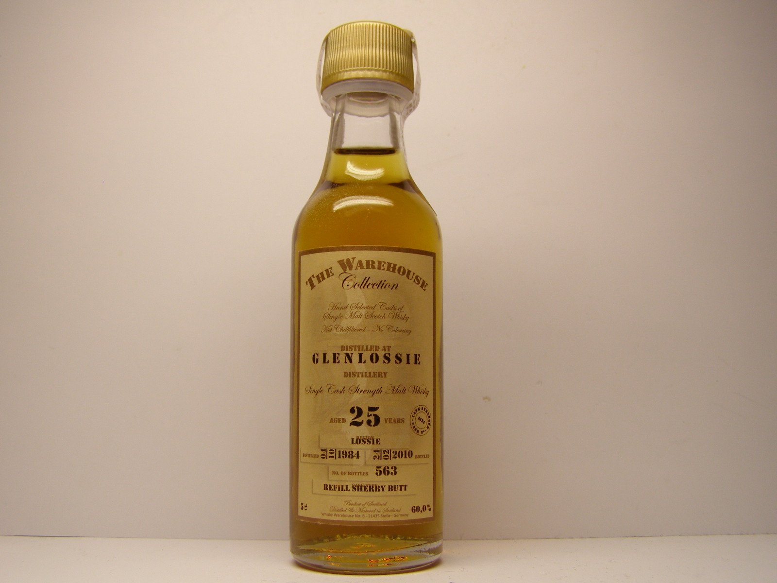 SCSMW 25yo 1984-2010 "The Warehouse Collection" 5cl 60%