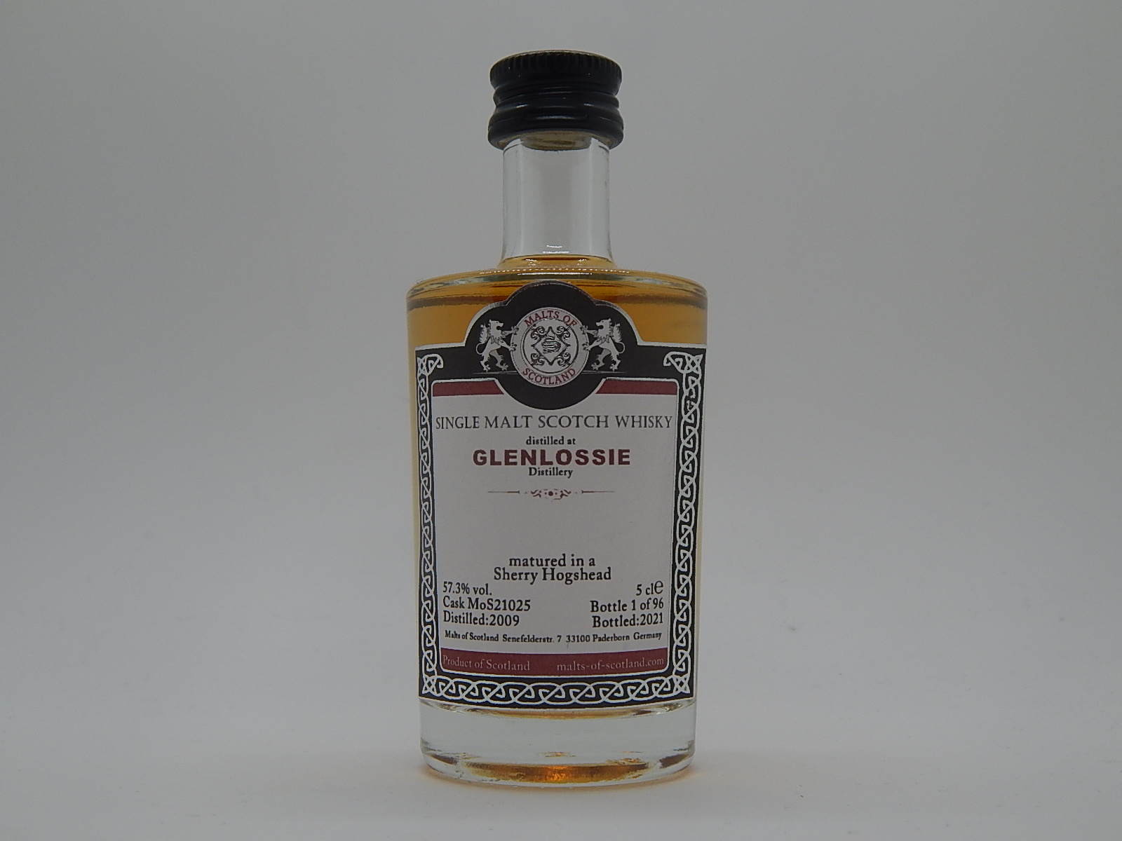 SMSW Sherry Hogshead 12yo 2009-2021 "Malts of Scotland" 5cle 57,3%vol. 1/96