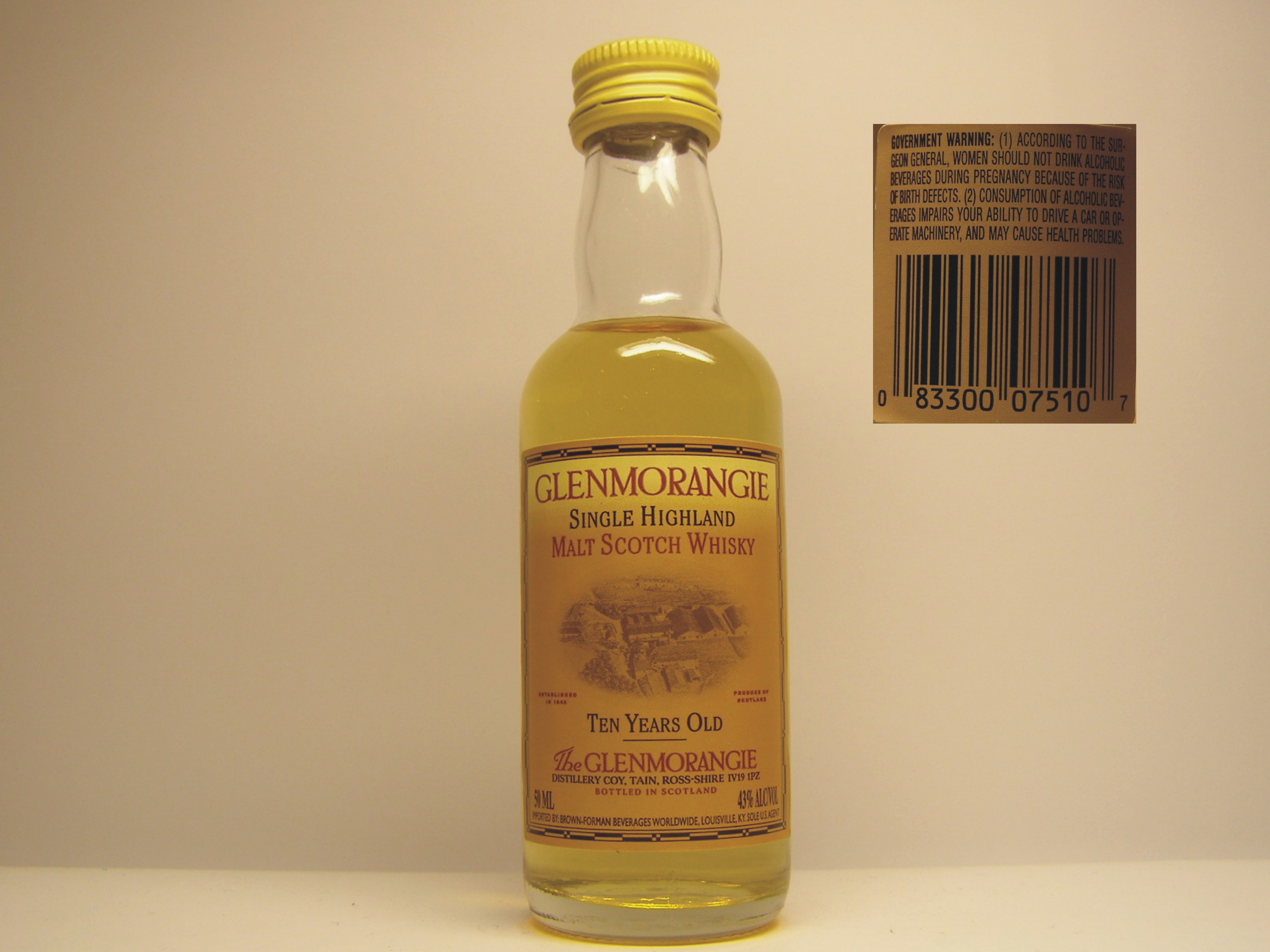 SHMSW 10yo 50ML 43%ALC/VOL /USA/