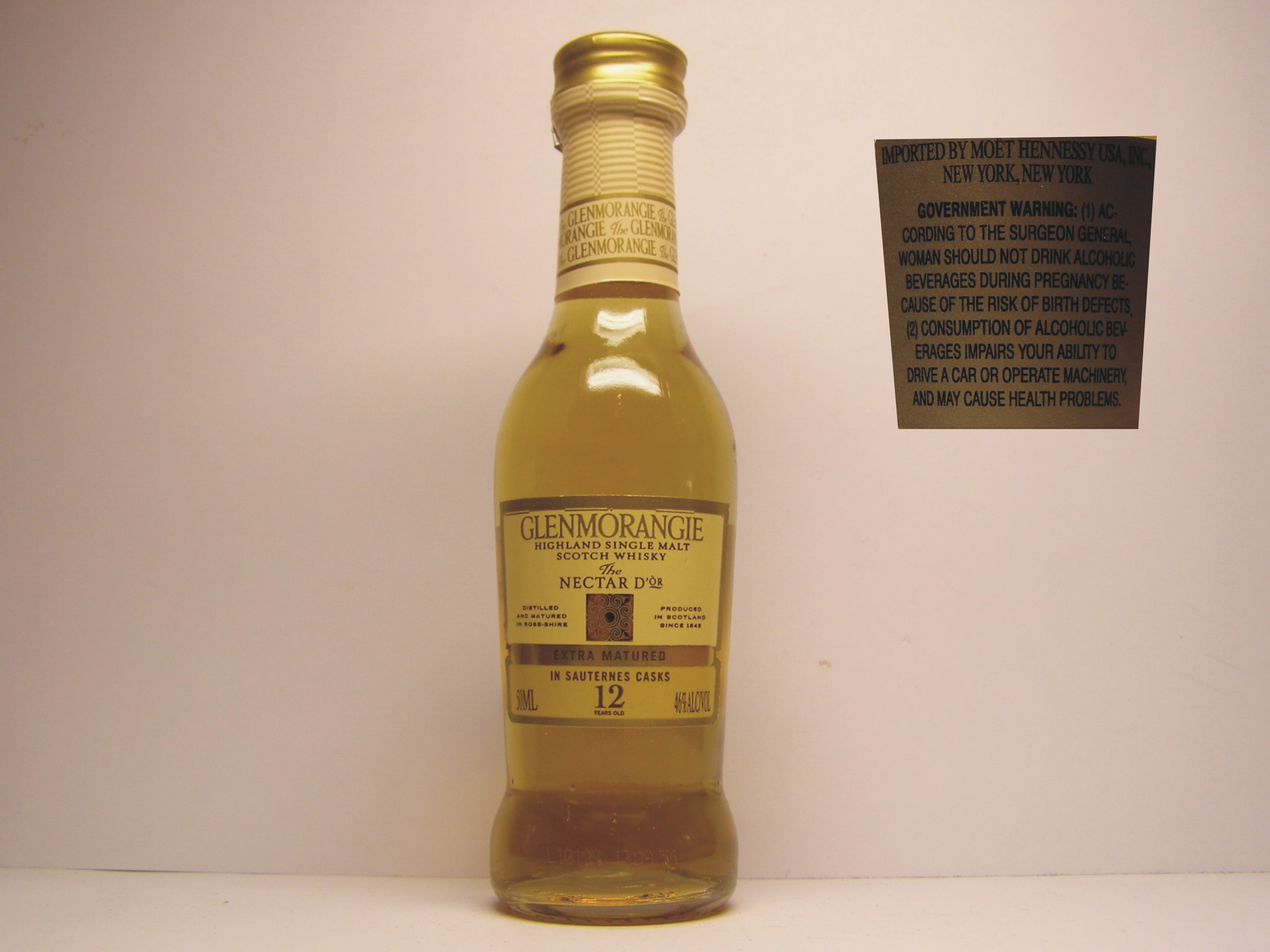 NECTAR D´OR In Sauternes Casks HSMSW 12yo 50ML 46%ALC/VOL