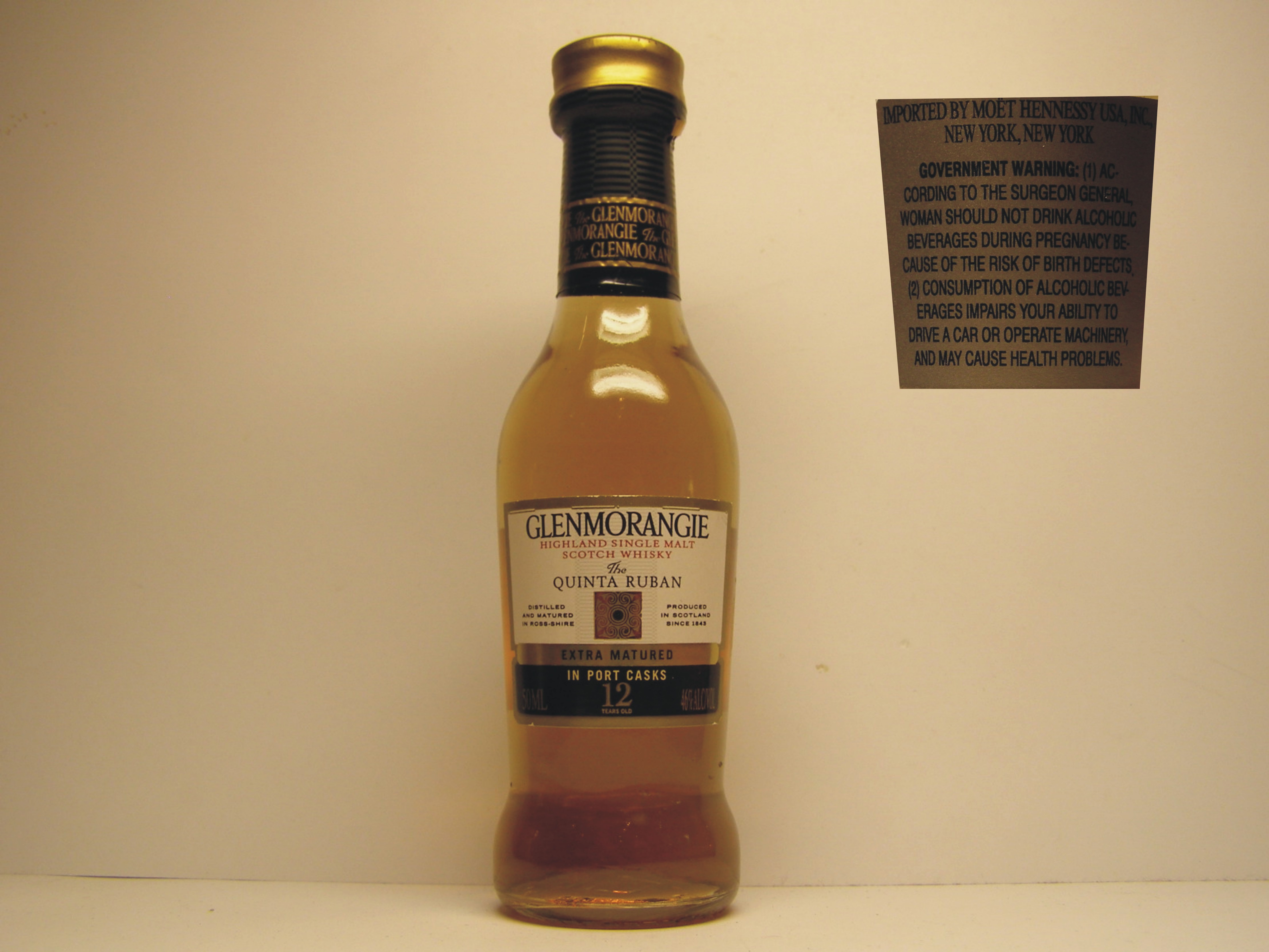 QUINTA RUBAN In Port Casks HSMSW 12yo 50ML 46%ALC/VOL