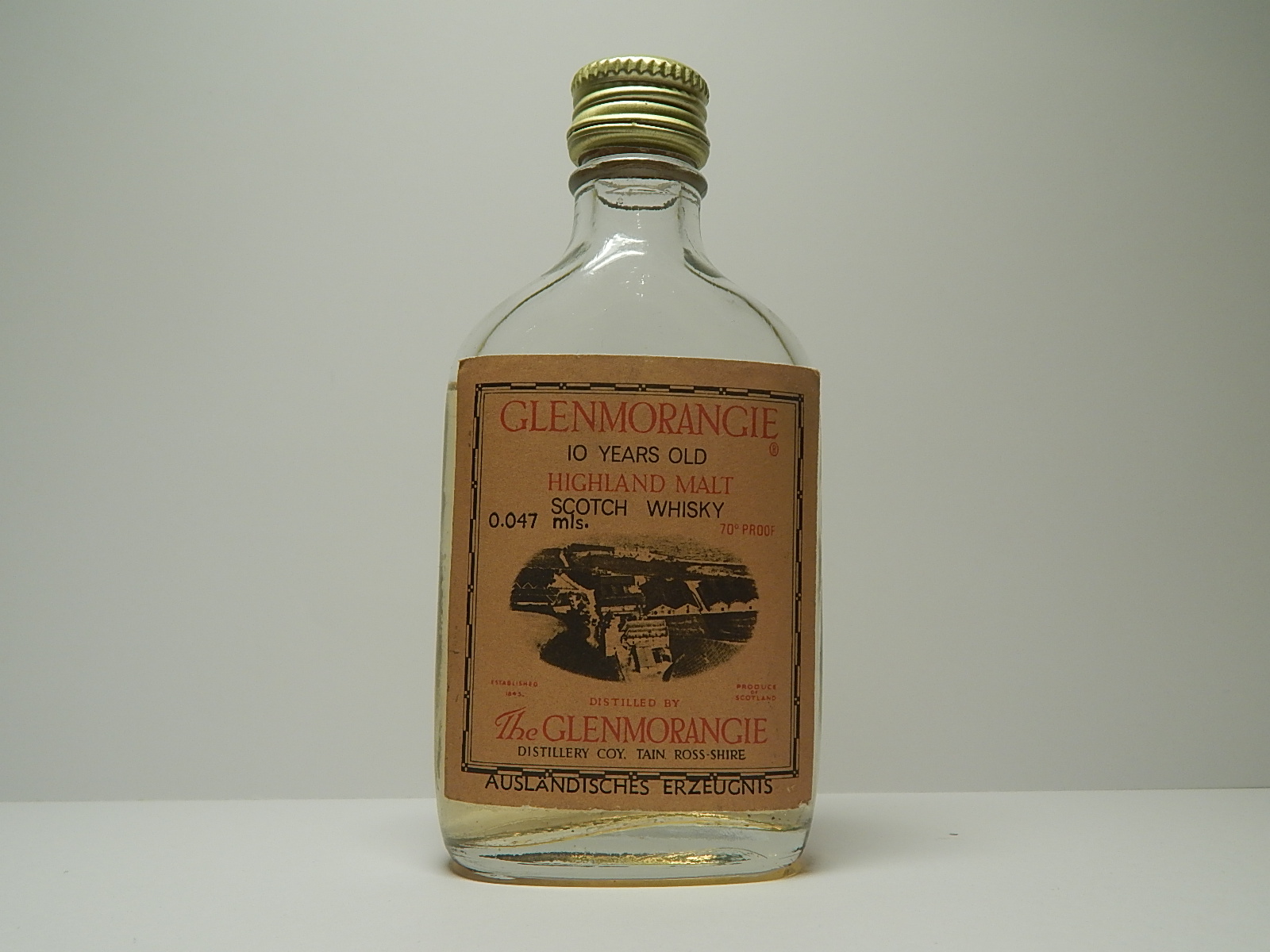 HMSW 10yo 70´PROOF 0.047mls. "Germany"