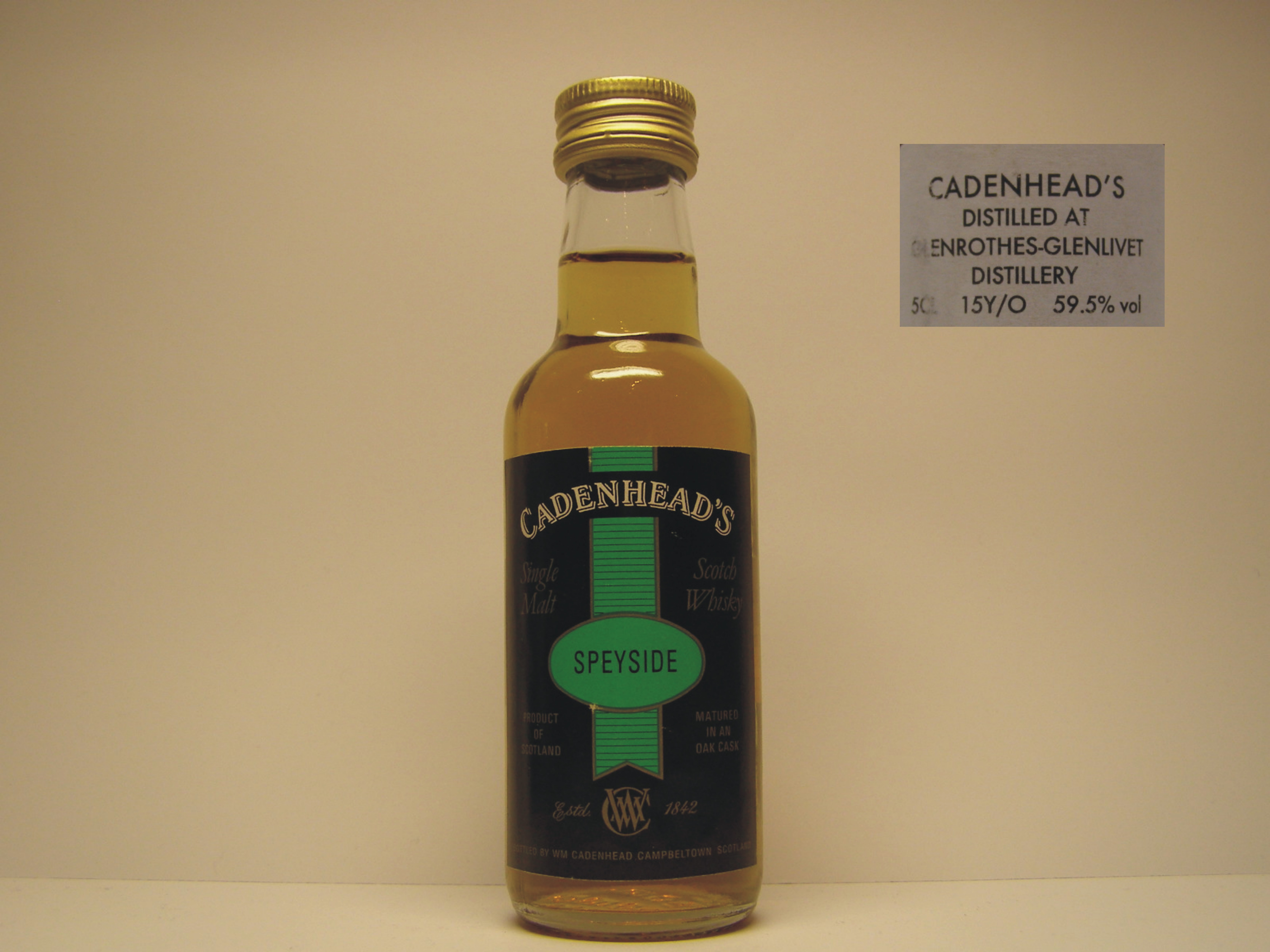 SMSW 15yo "Cadenhead´s" 5CL 59,5%vol