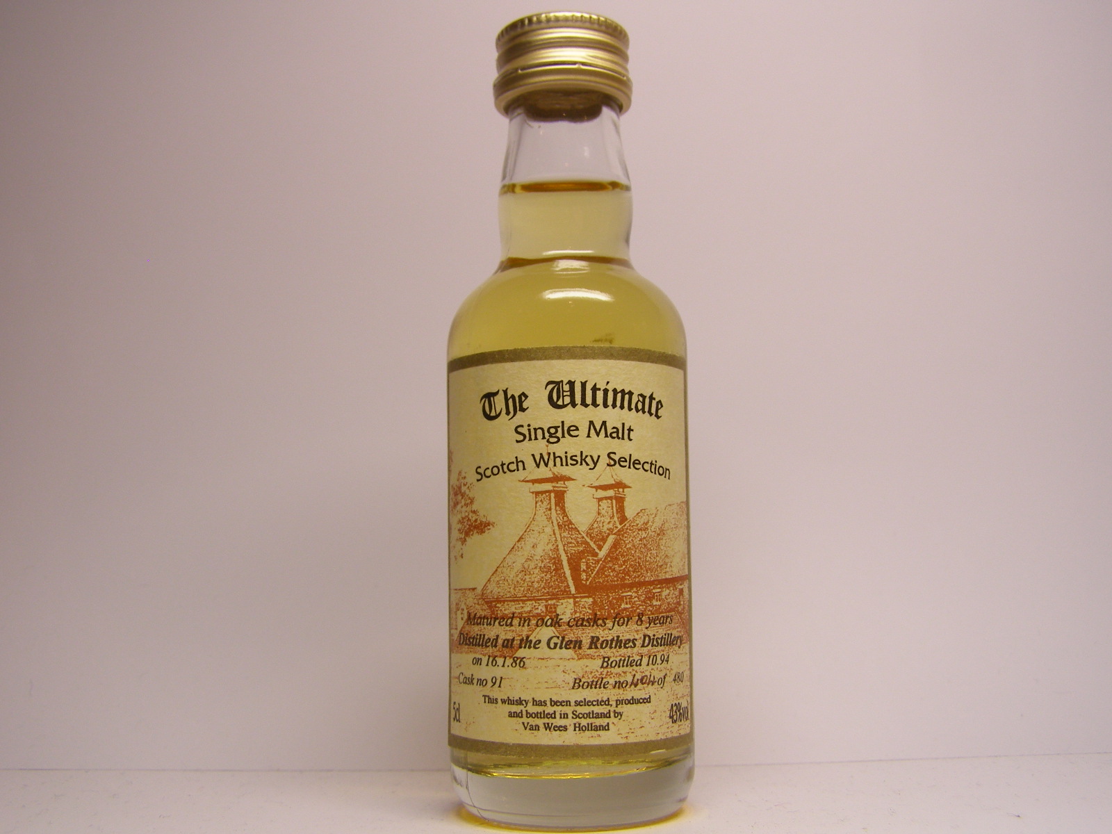 SMSW 8yo 1986-1994 "Ultimate" 5cl 43%vol