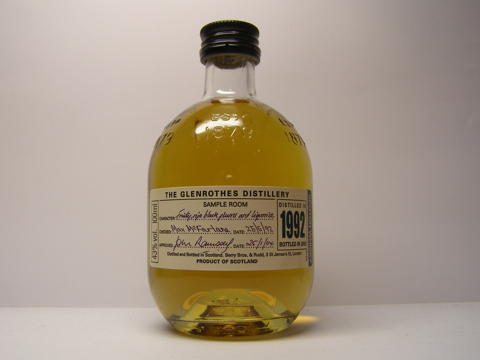 SSMSW 13yo 1992-2005 100ml 43%vol.