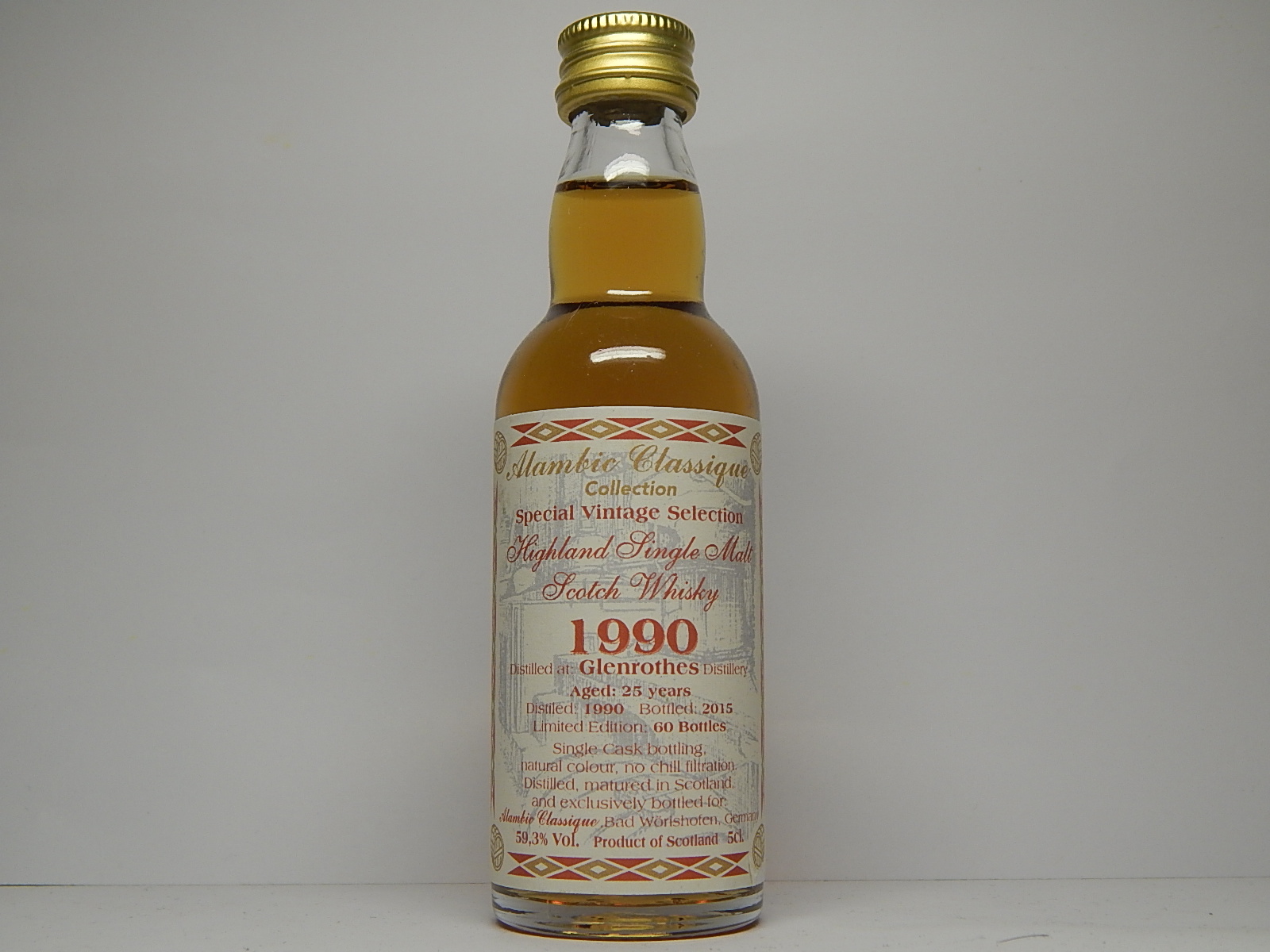 HSMSW 25yo 1990-2015 "Alambic Classique" 5cl. 59,3%Vol.