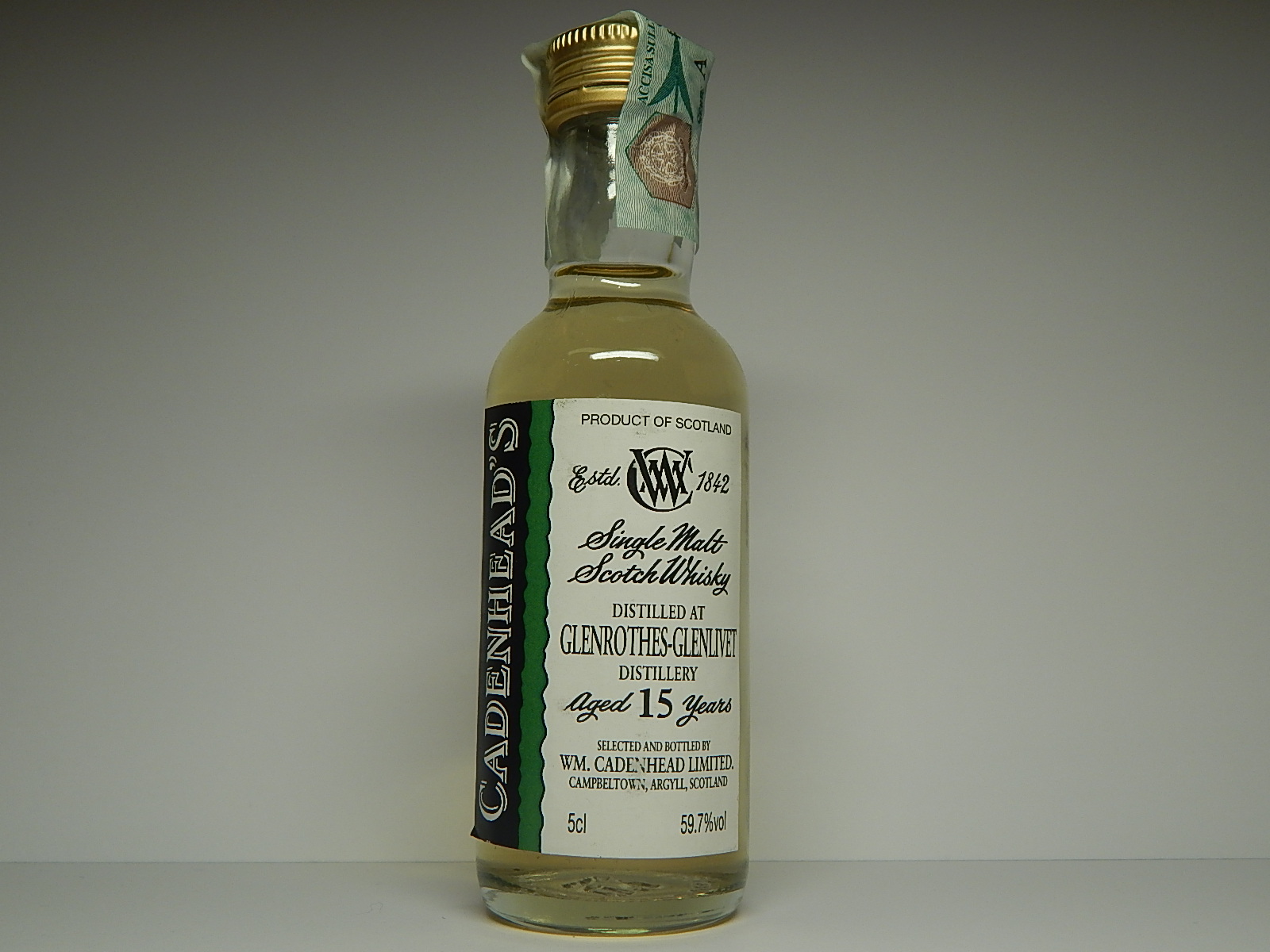 Glenlivet SMSW 15yo "Cadenhead´s" 5cl 59,7%vol