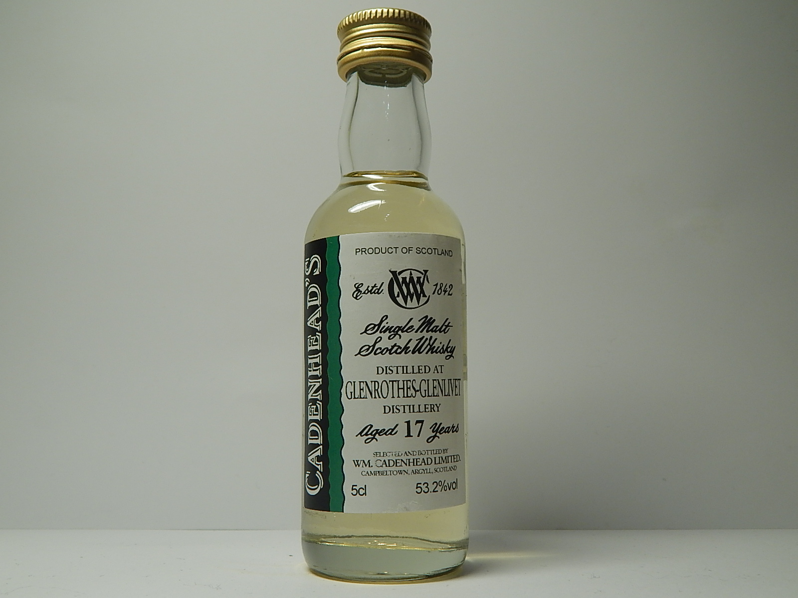 Glenlivet SMSW 17yo "Cadenhead´s" 5cl 53,2%vol