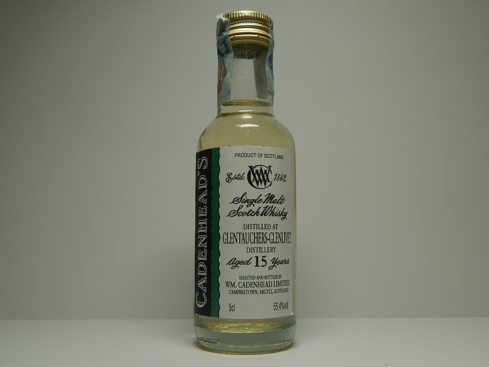 Glenlivet SMSW 15yo "Cadenhead´s" 5cl 55,4%vol