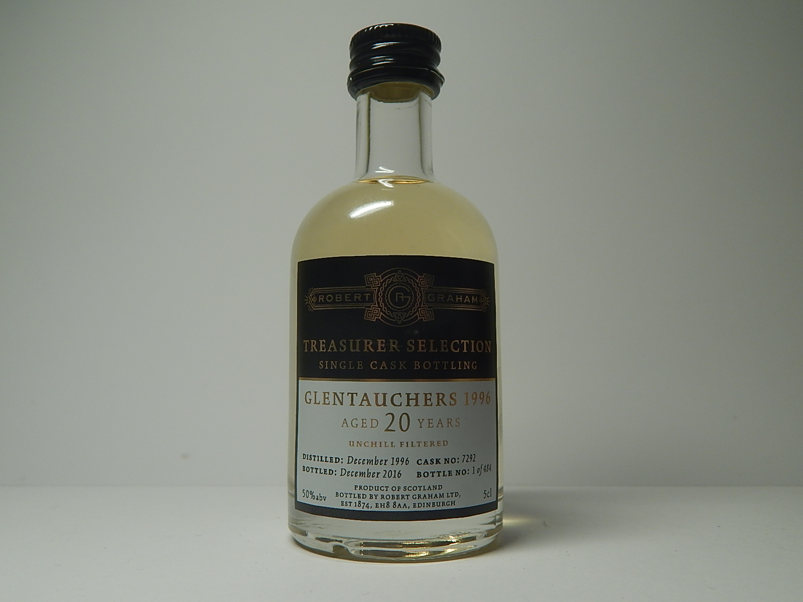 TREASURER SELECTION SCMW 20yo 1996-2016 "Robert Graham" 5cl 50%abv