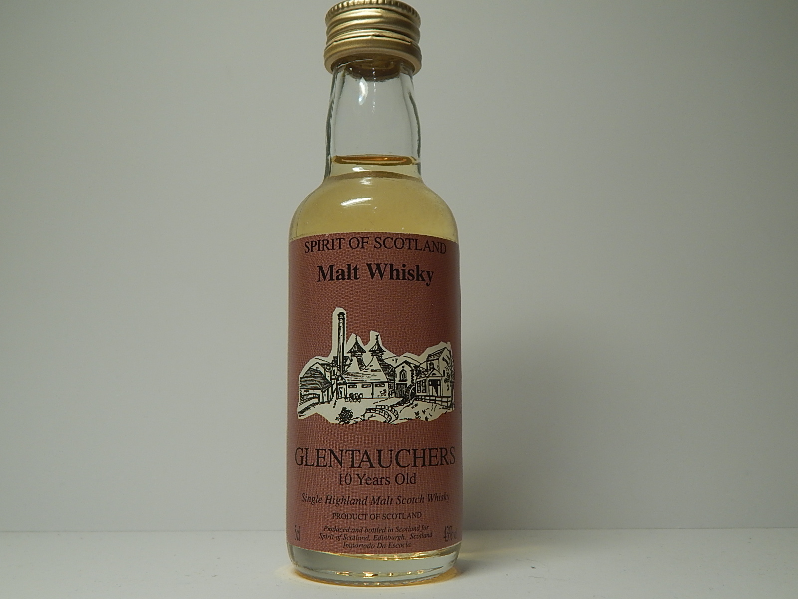 SHMSW 10yo "Spirit of Scotland" 5cl 43%vol