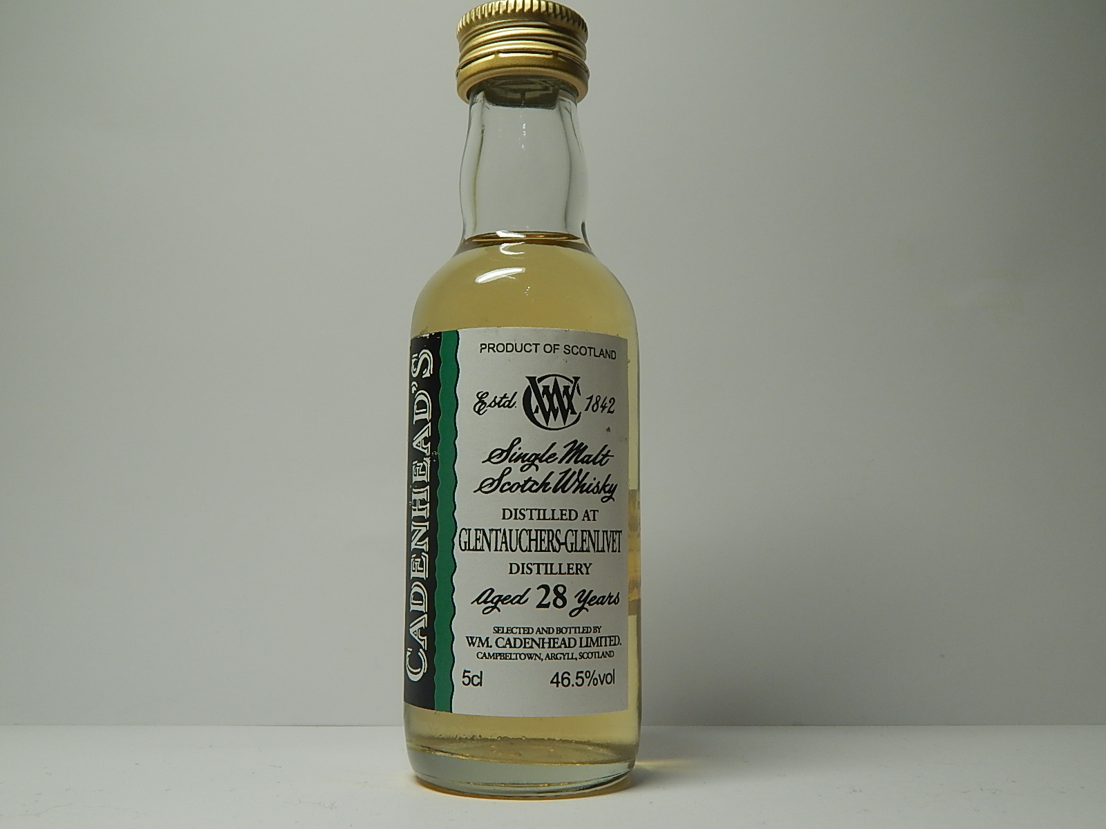 Glenlivet SMSW 28yo "Cadenhead´s" 5cl 46,5%vol