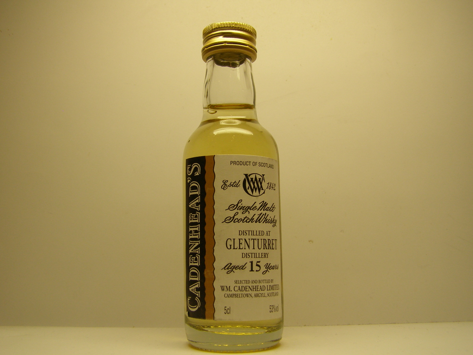 SMSW 15yo "Cadenhead´s" 5cl 53%vol