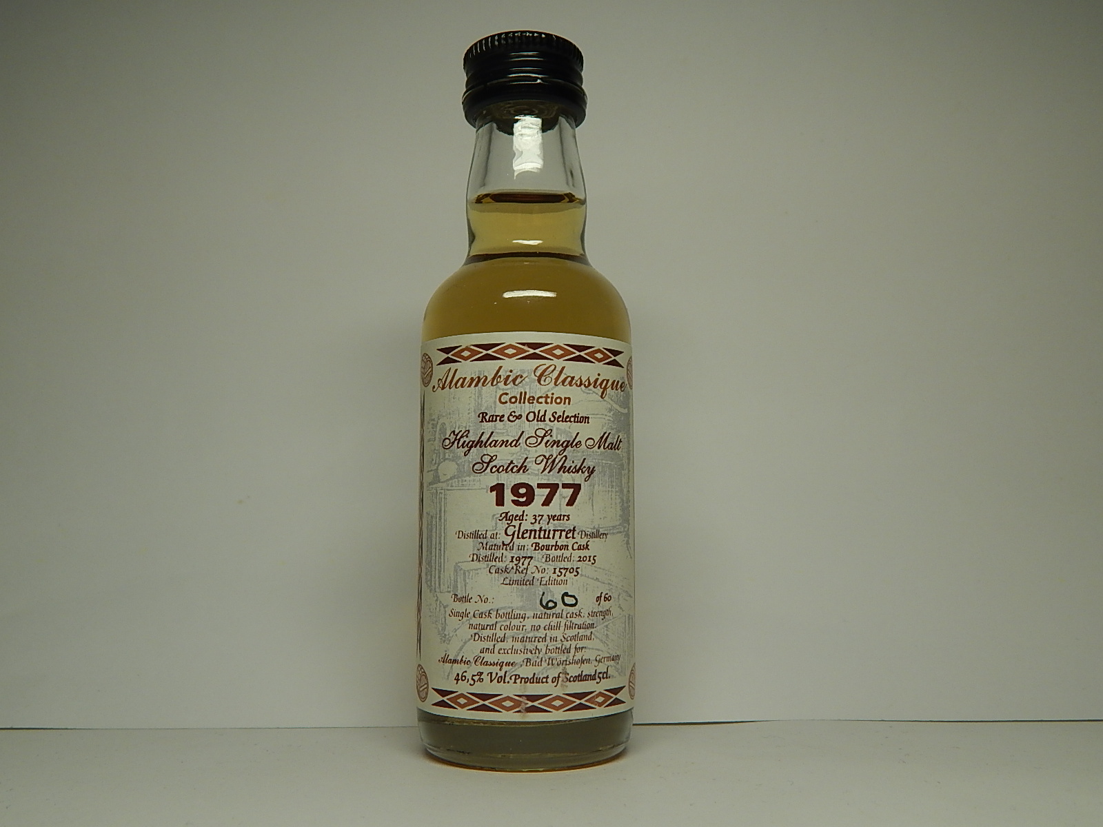 HSMSW 37yo 1977-2015 "Alambic Classique" 5cl. 46,5%Vol.