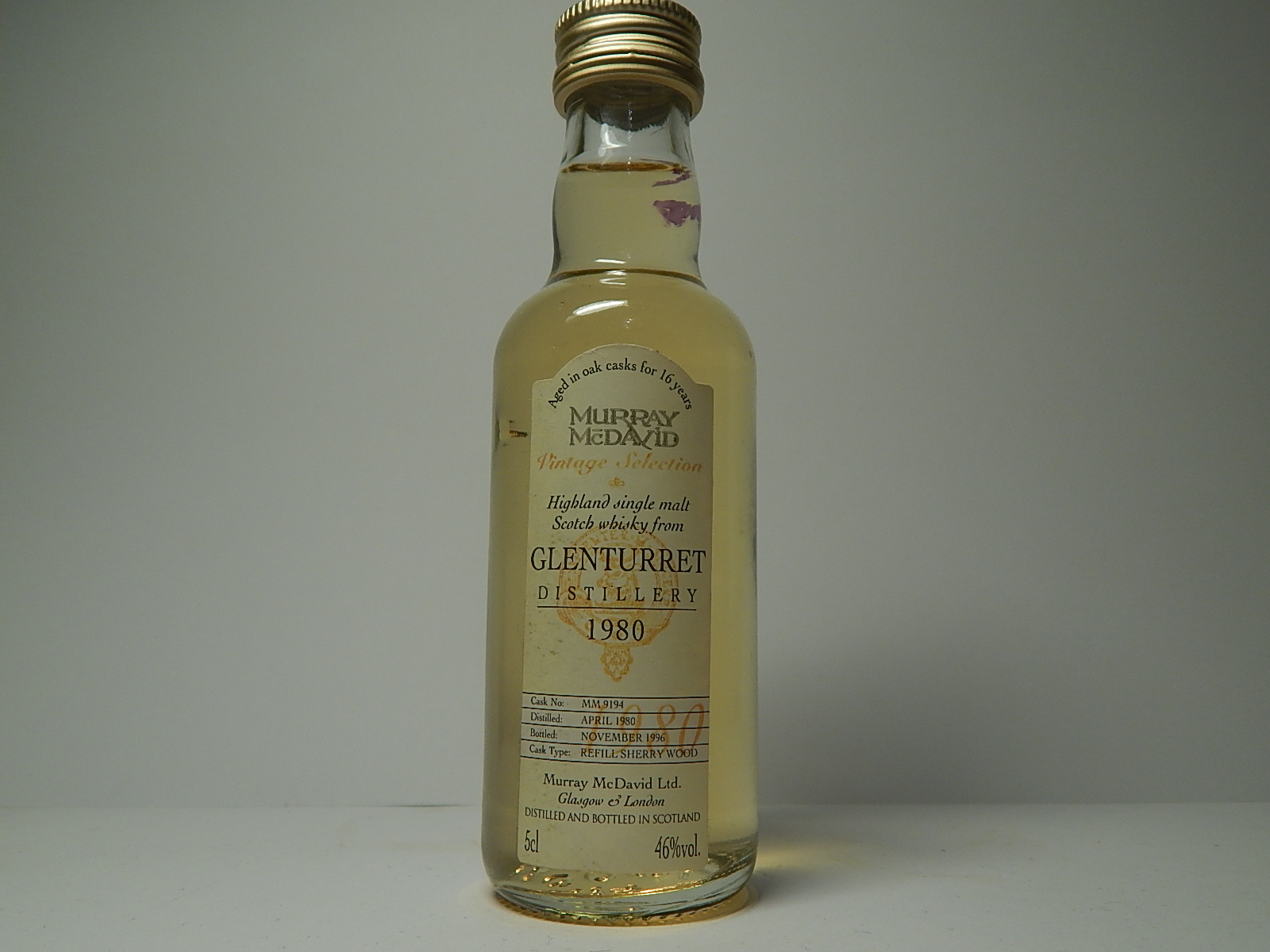 Reffil Sherry Wood HSMSW 16yo 1980-1996 "Murray McDavid" 5cl 46%vol