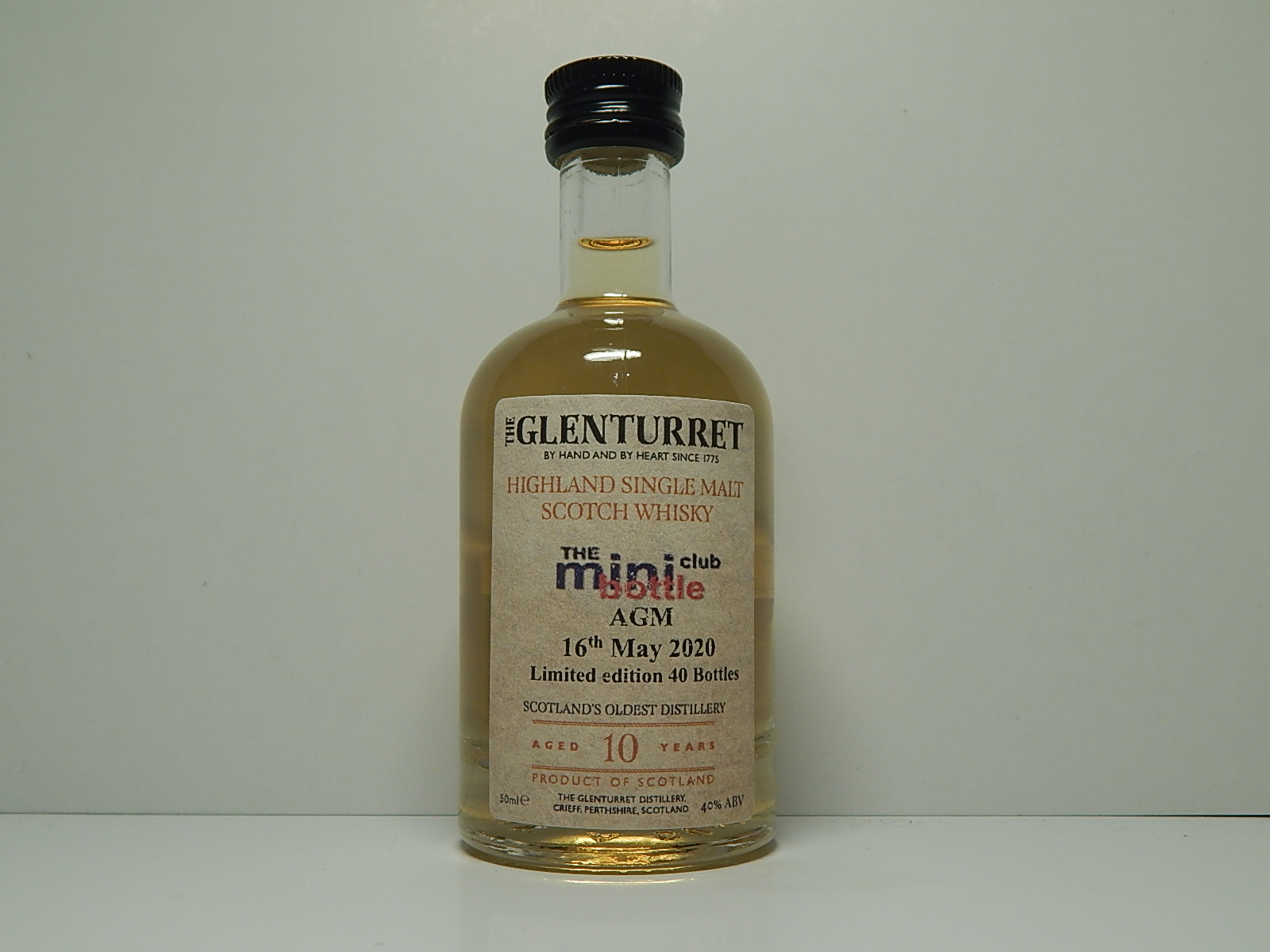 AGM HSMSW 10yo "Mini Bottle Club" 50mle 40%abv 1/40