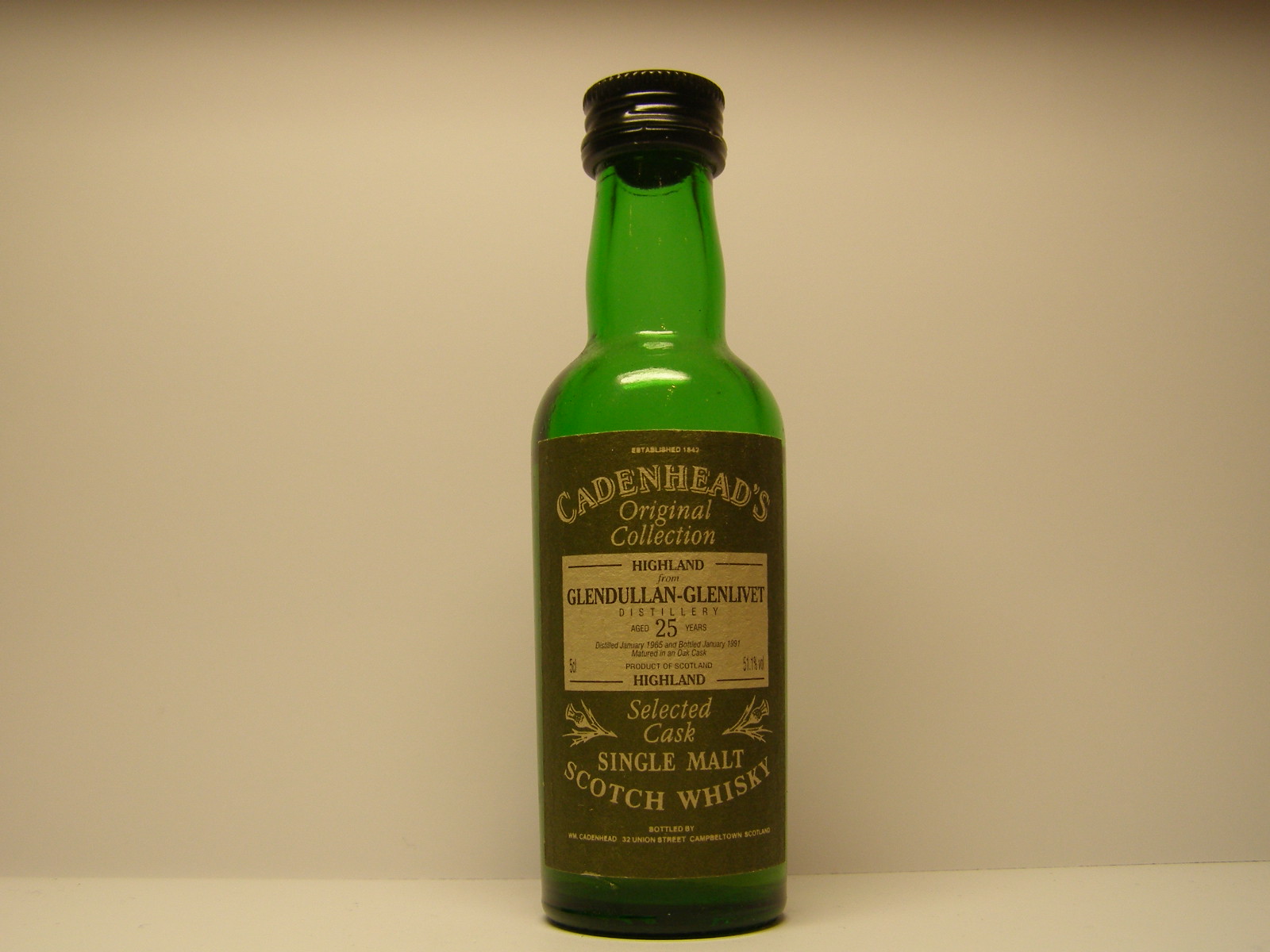 HSMSW 25yo 1965-1991 "Cadenhead´s" 5cl 51,1%vol