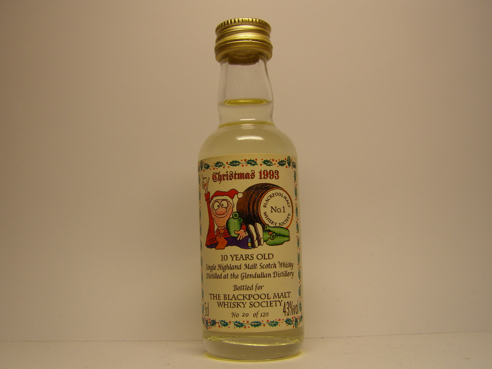 CHRISTMAS 1993 SHMSW 10yo 5cl 43%vol