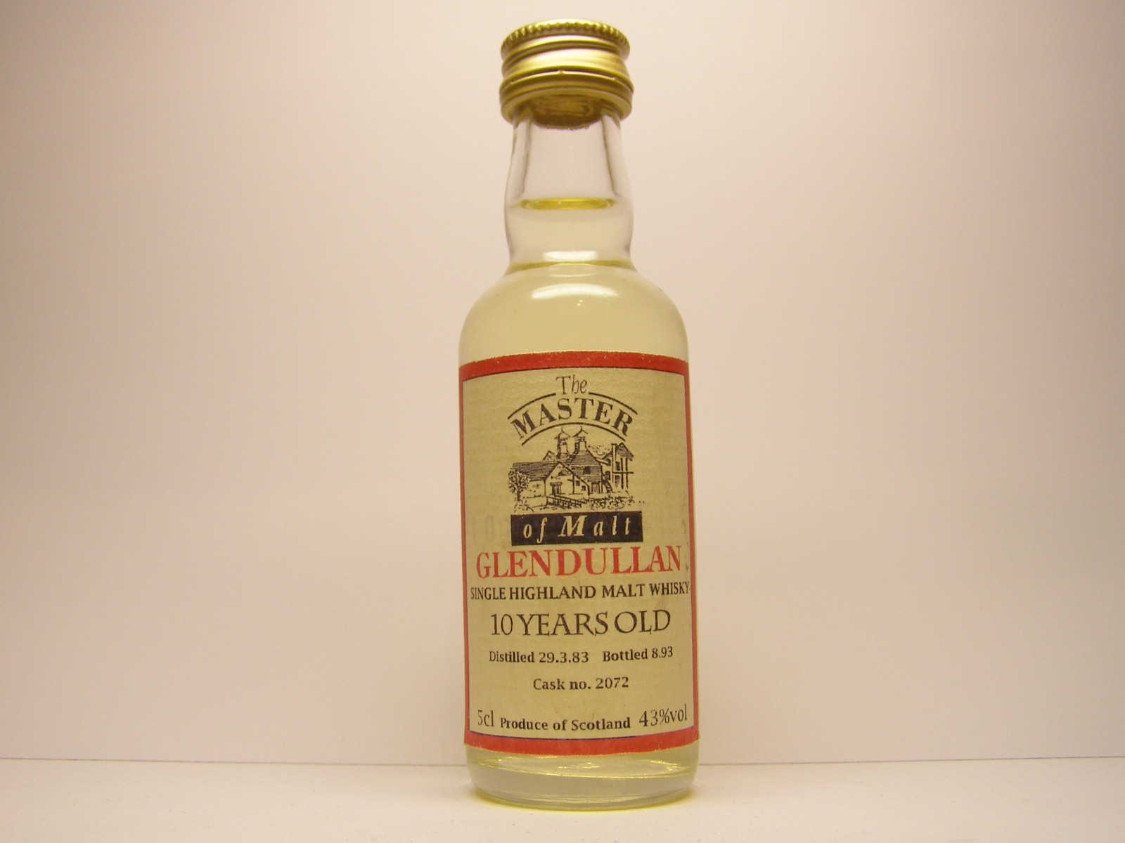 SHMW 10yo 1983-1993 "Master of Malt" 5cl 43%vol