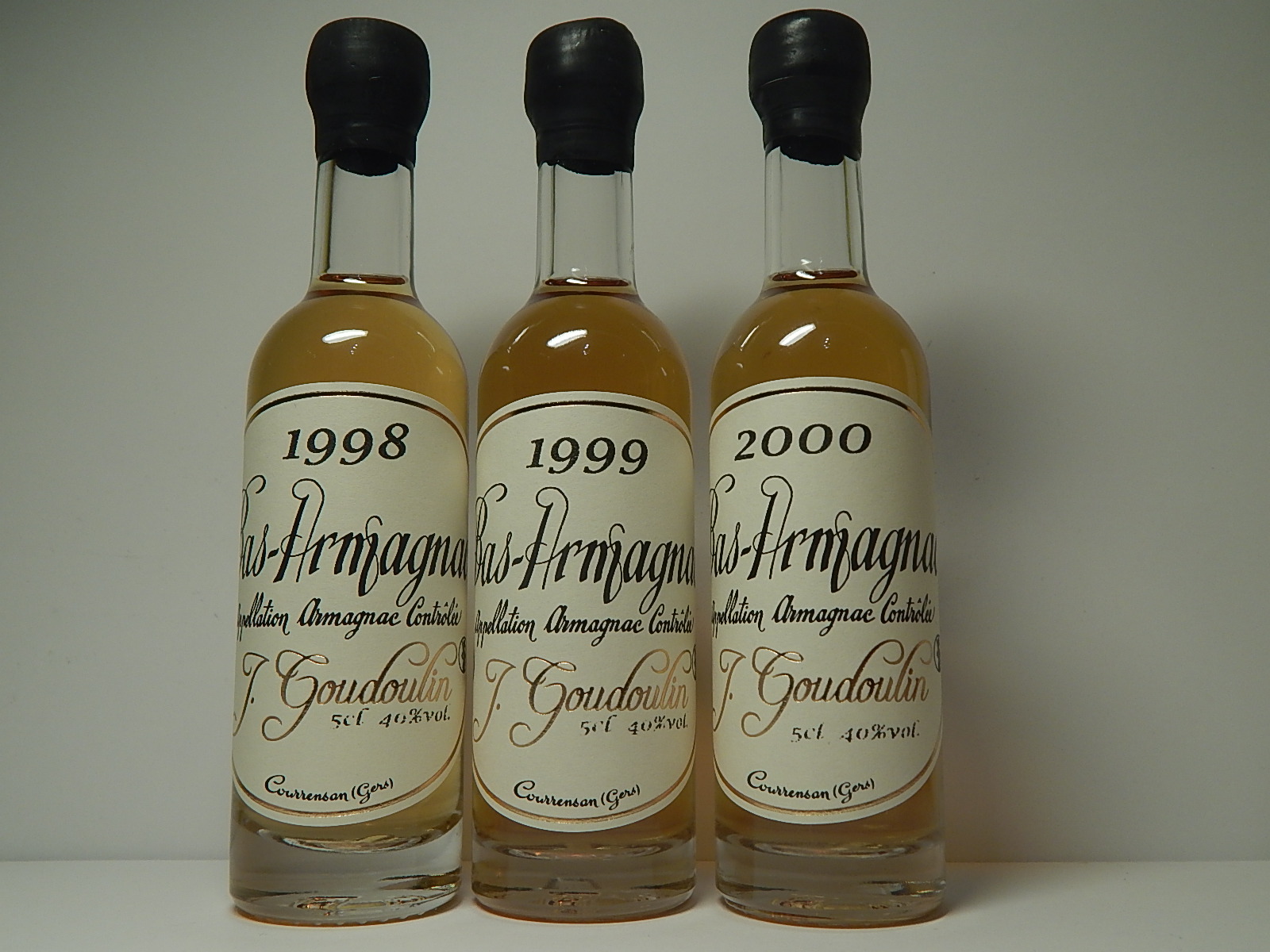 J.GOUDOULIN 1998 - 1999 - 2000 Bas Armagnac