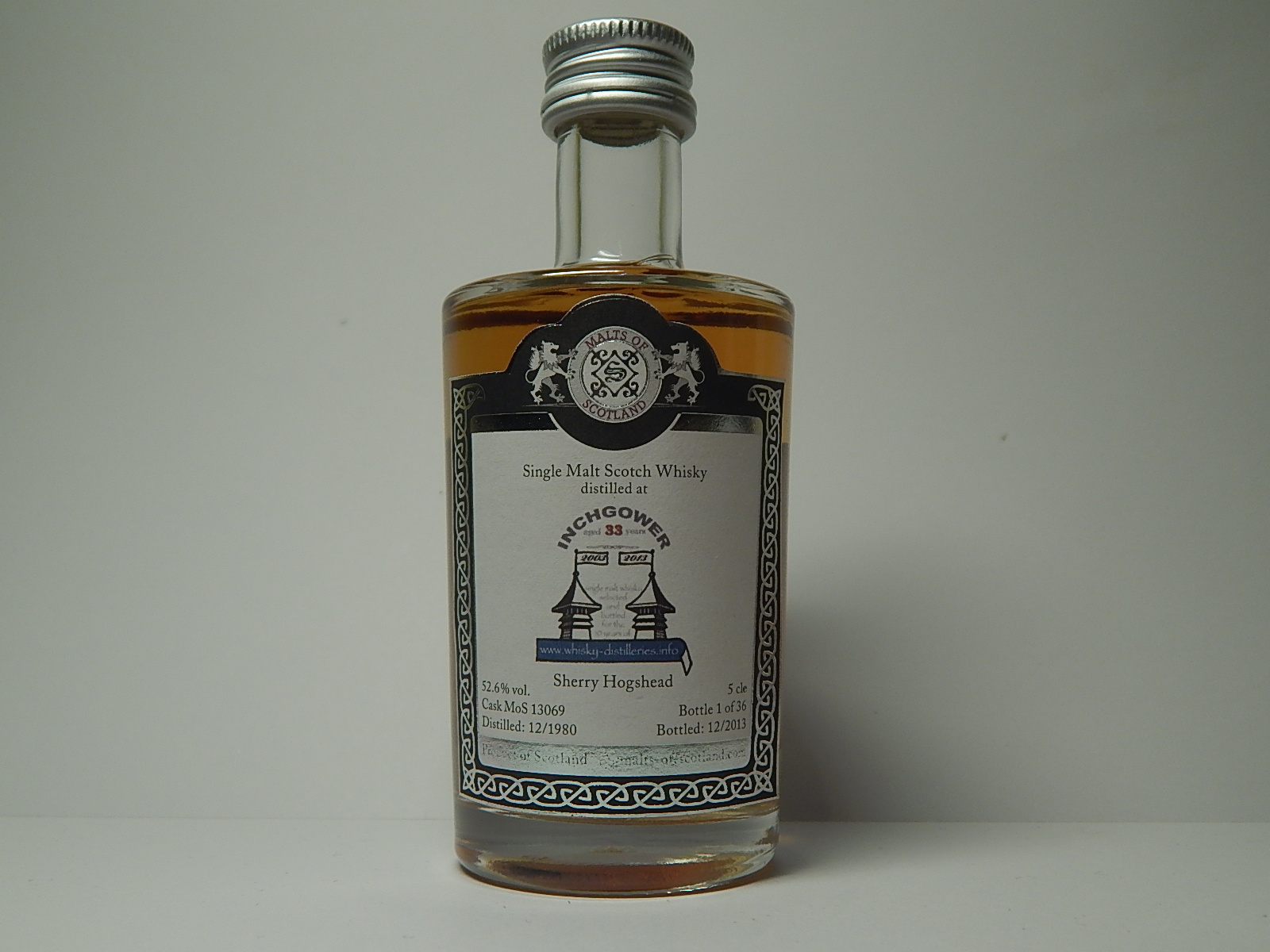 Sherry Hogshead SMSW 33yo 1980-2013 "Malts of Scotland" 5cle 52,6%vol.