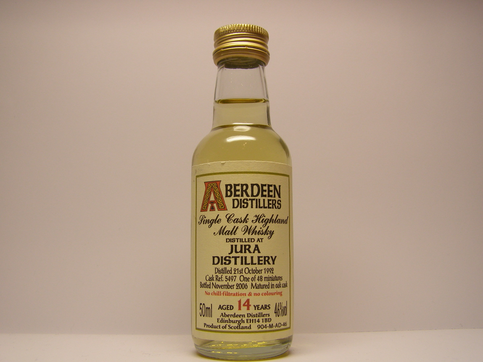 SCHMW 14yo 1992-2006 "Aberdeen Distillers" 50ml 46%vol