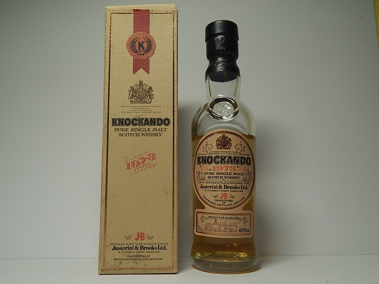 WHISKY J&B MIGNONNETTE 5 CL 40°