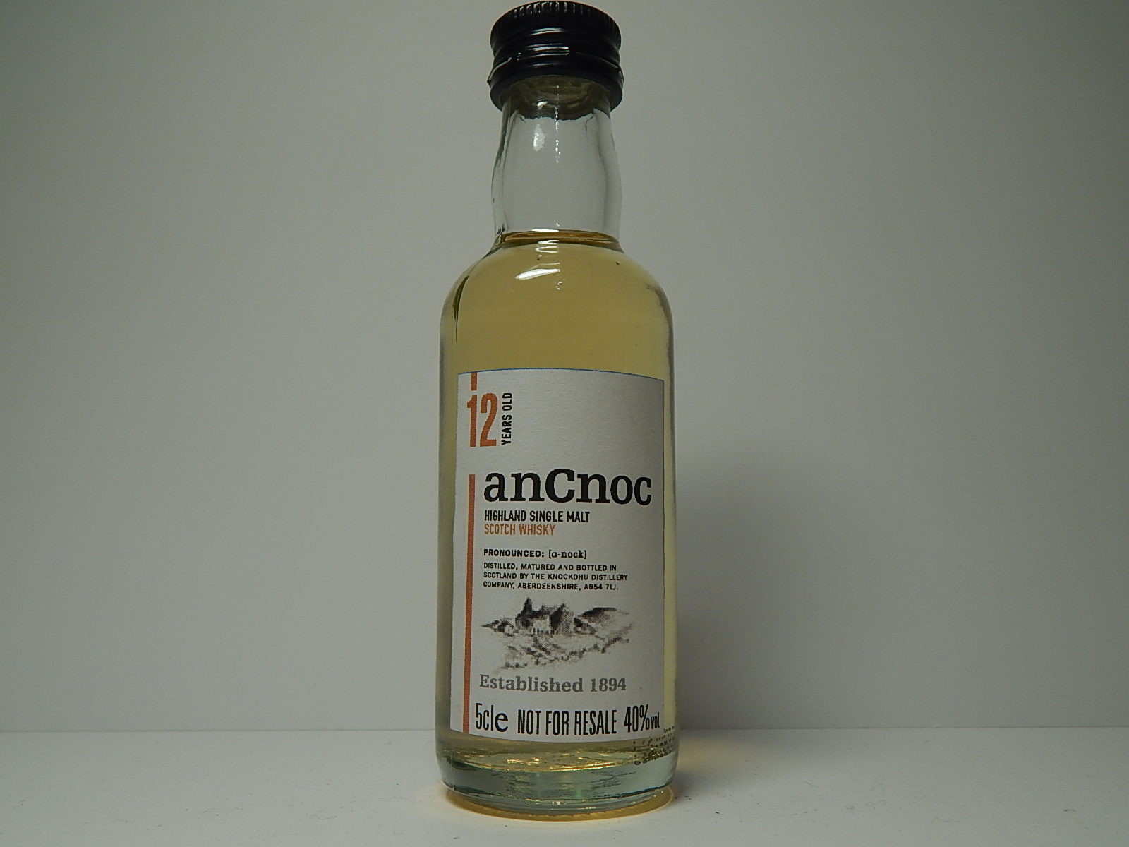 An Cnoc HSMSW 12yo 5cle 40%vol.