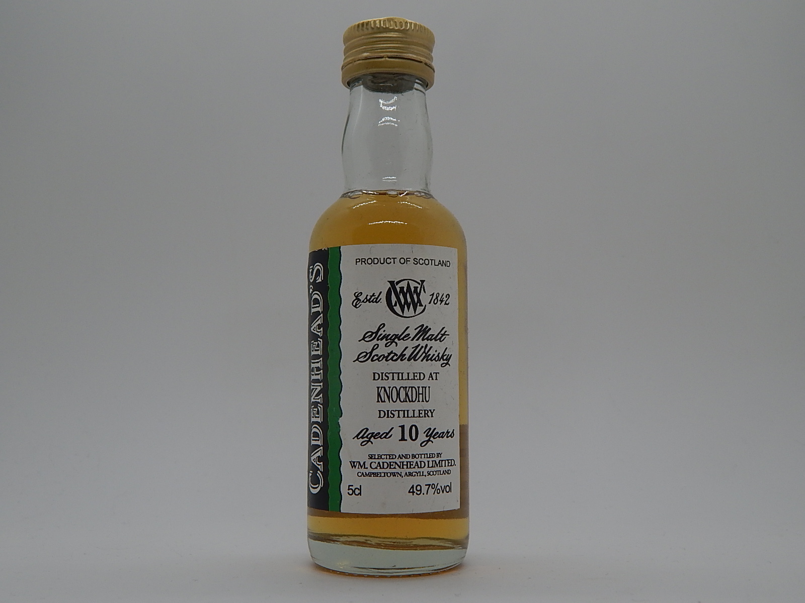 SMSW 10yo "Cadenhead´s" 5cl 49,7%vol