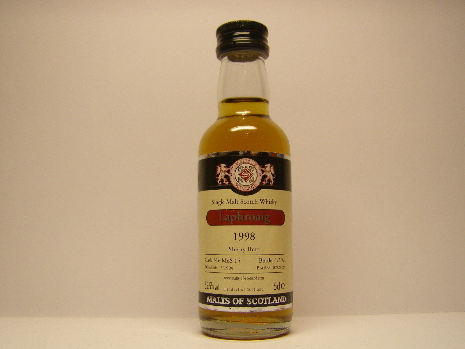 SMSW 1998-2009 "Malts of Scotland" 5cle 55,5%vol.