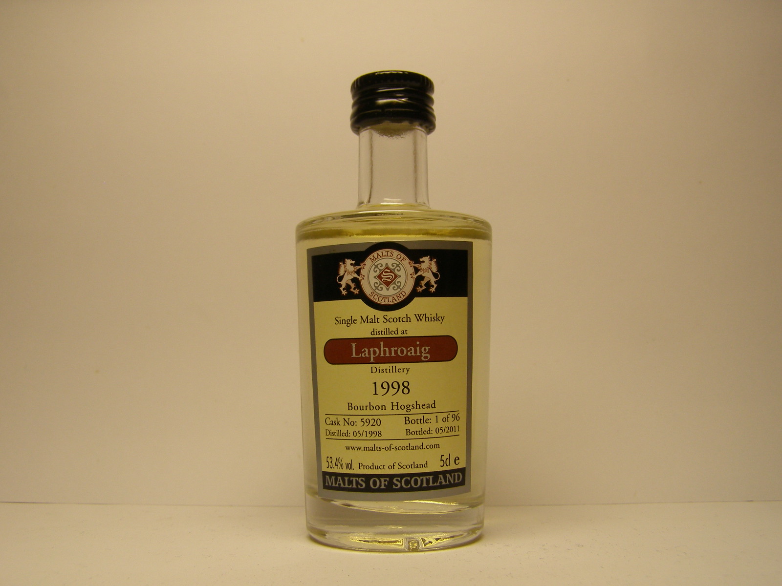 SMSW 13yo 1998-2011 "Malts of Scotland" 5cle 53,4%vol. 