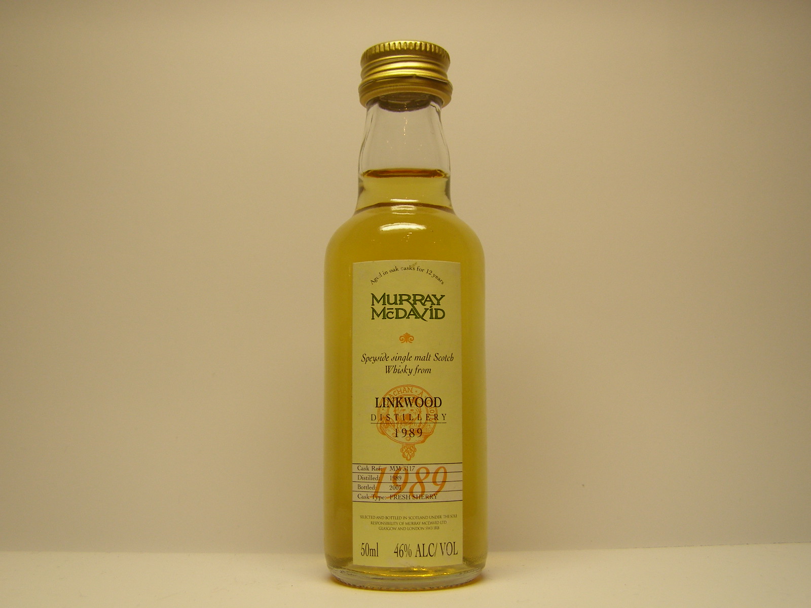 SSMSW 12yo 1989-2001 "Murray McDavid" 50ml 46%ALC/VOL