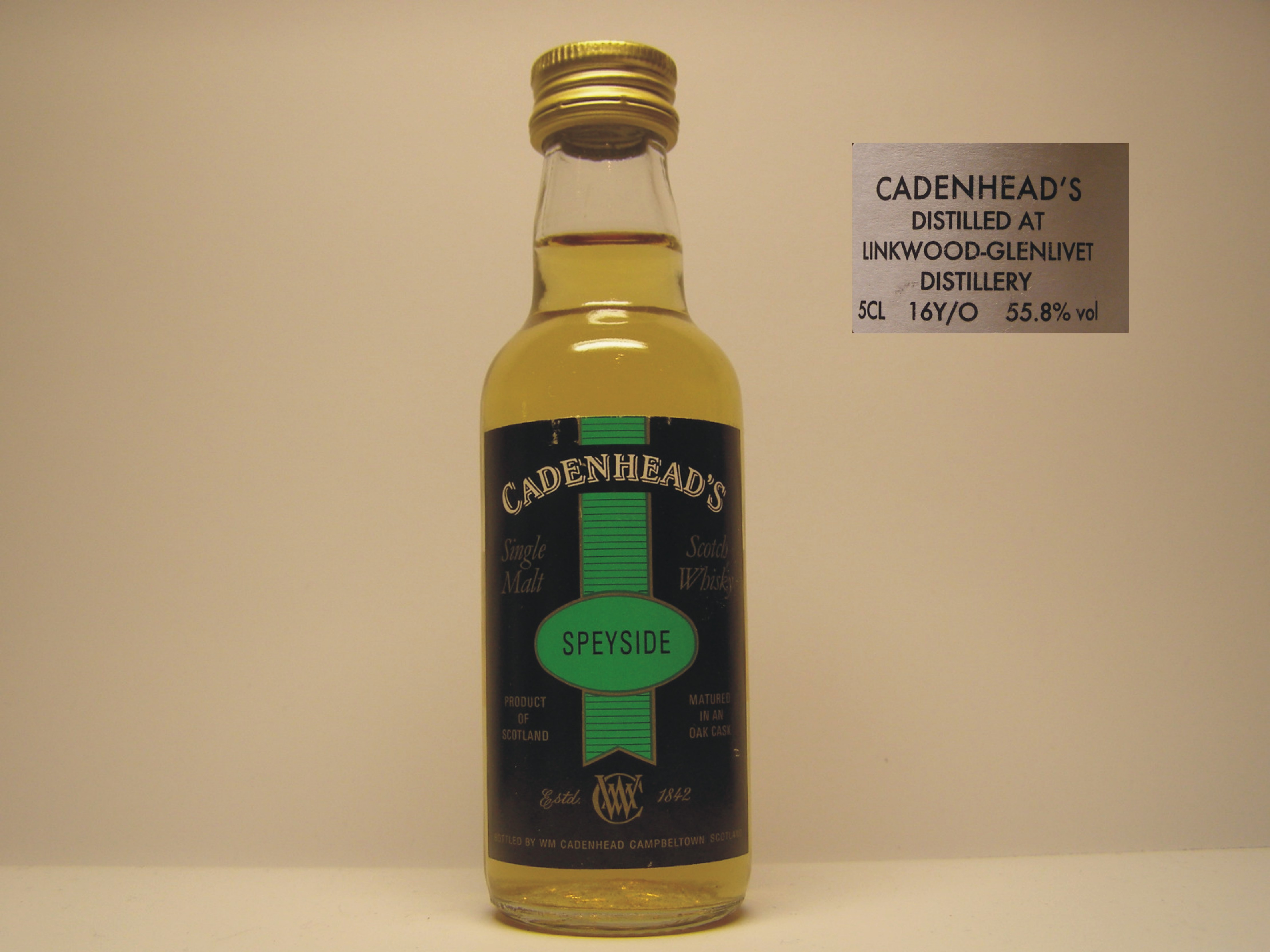 SMSW 16yo "Cadenhead´s" 5CL 55,8%vol