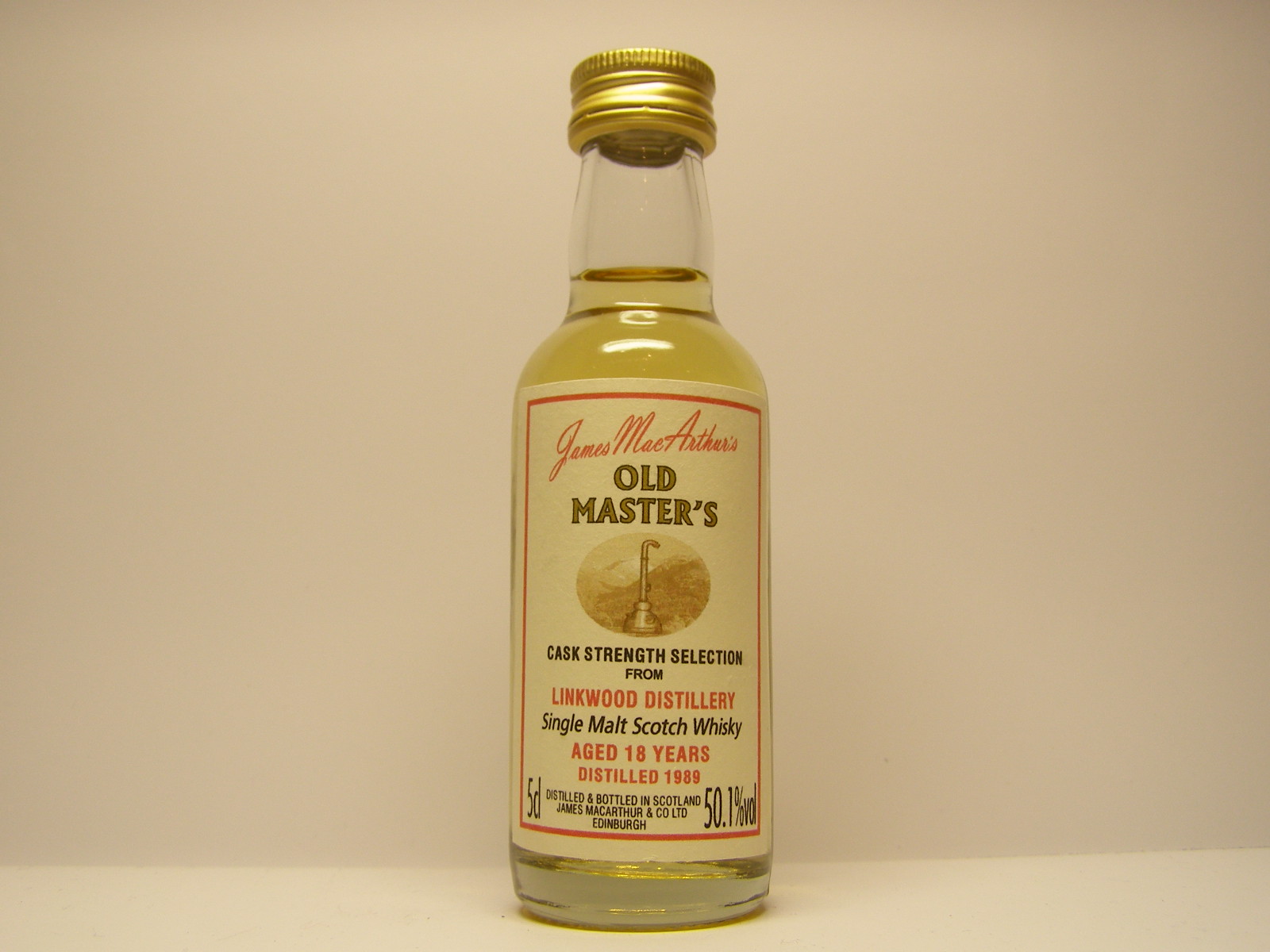 SMSW 18yo 1989 "James MacArthur´s" 5cl 50,1%vol