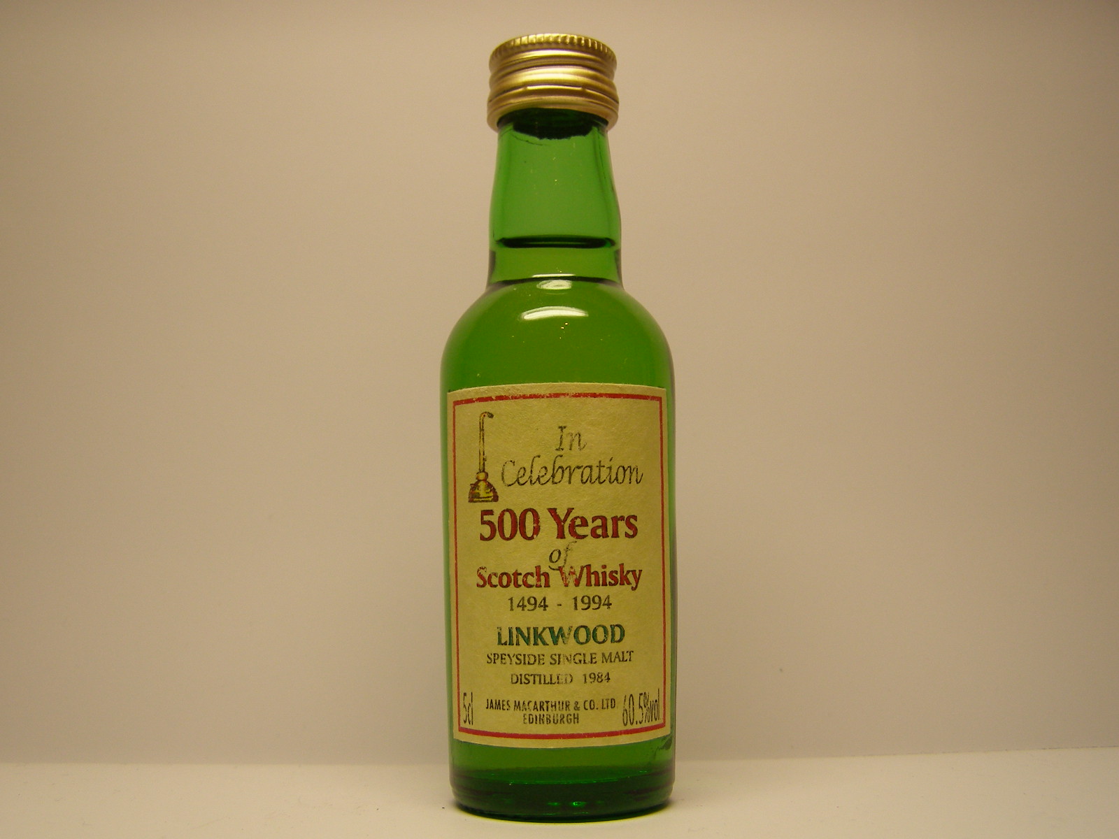 SSMSW 1984 "James MacArthur´s" 5cl 60,5%vol