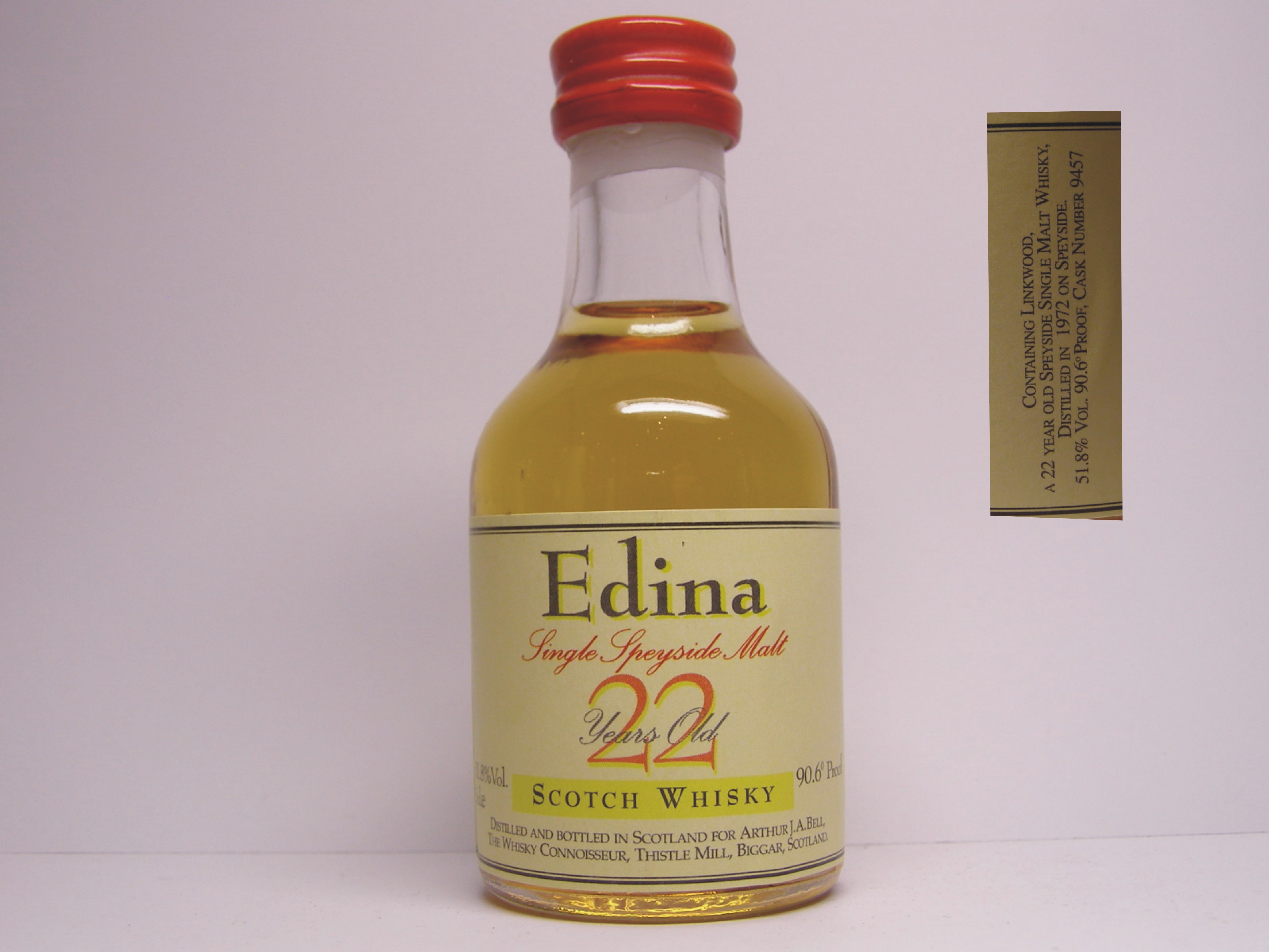 EDINA SSMSW 22yo 1972 5cl.e 90,6´Proof 51,8%Vol.