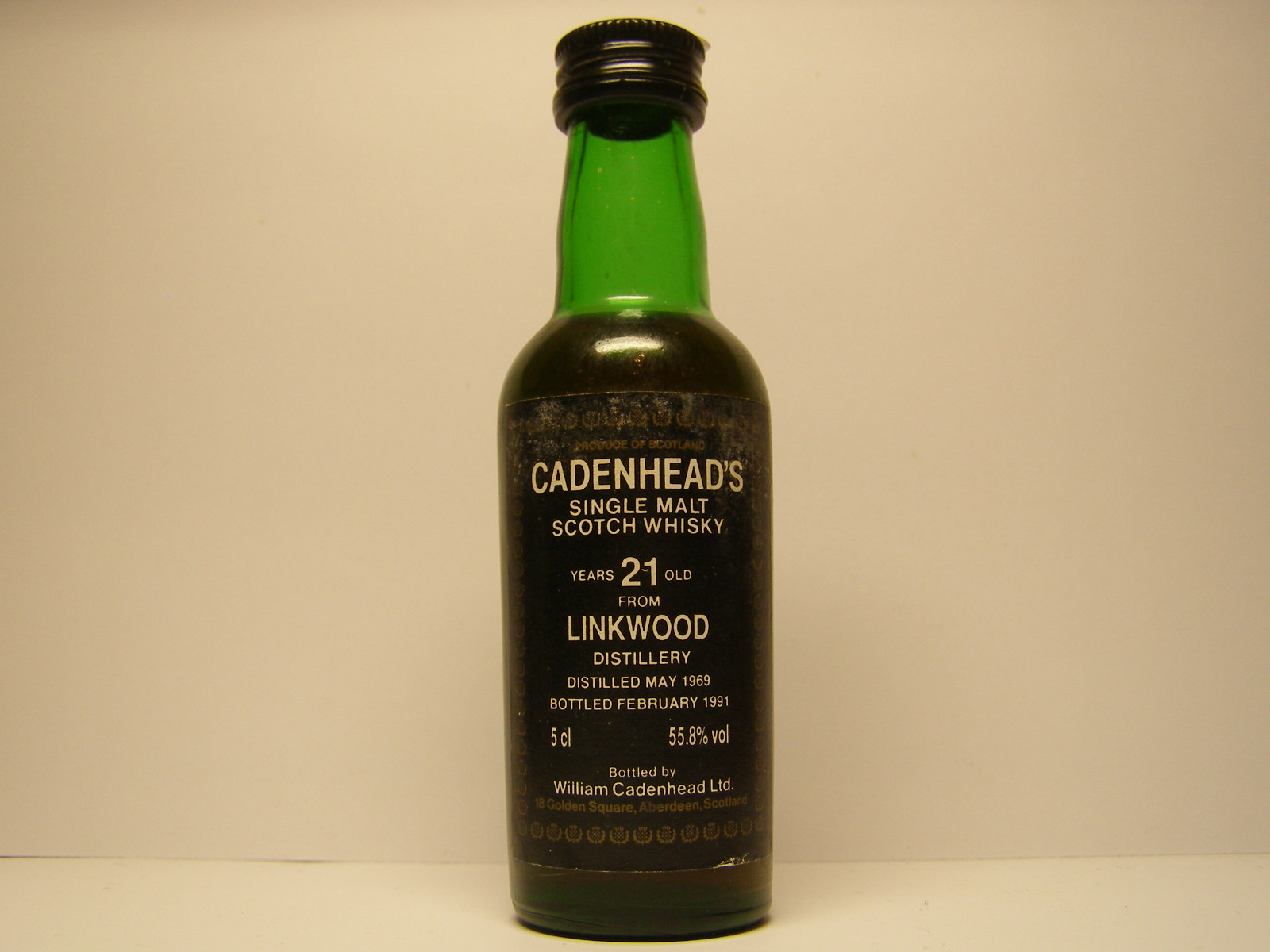 SMSW 21yo 1969-1991 "Cadenhead´s" 5cl 55,8%vol