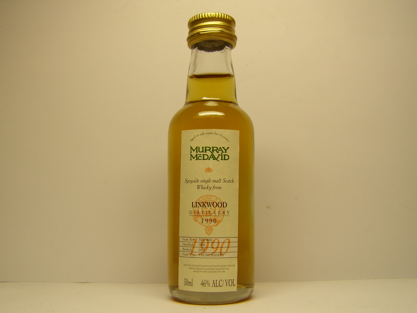 SSMSW 11yo 1990-2002 "Murray McDavid" 50ml 46%ALC/VOL