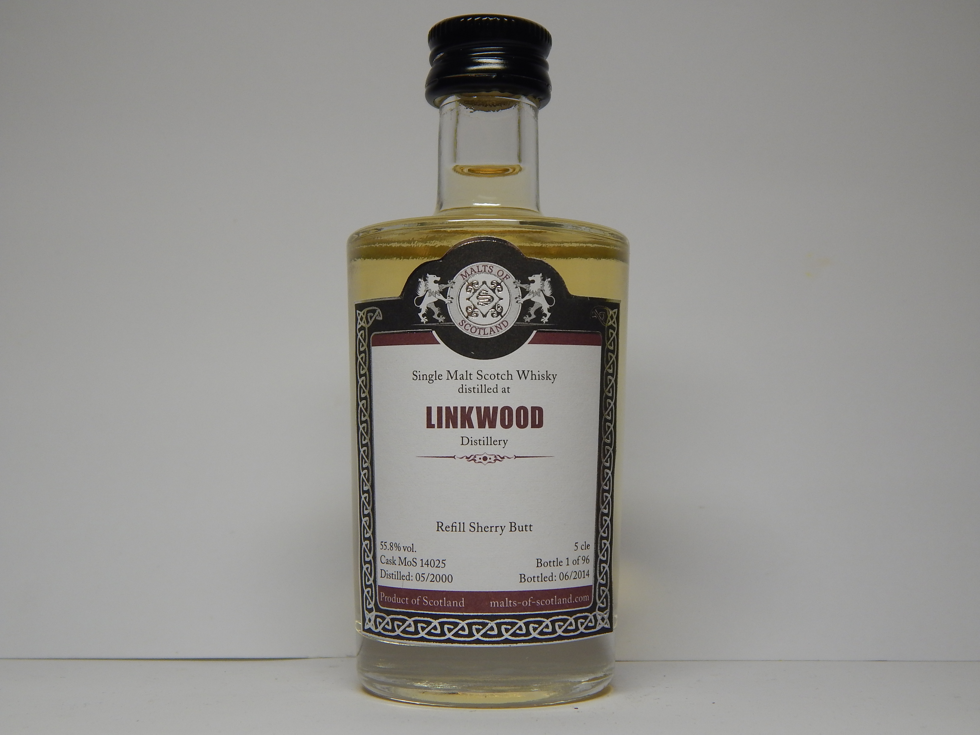 SMSW Refill Sherry Butt 14yo 2000-2014 "Malts of Scotland" 5cle 55,8%vol. 