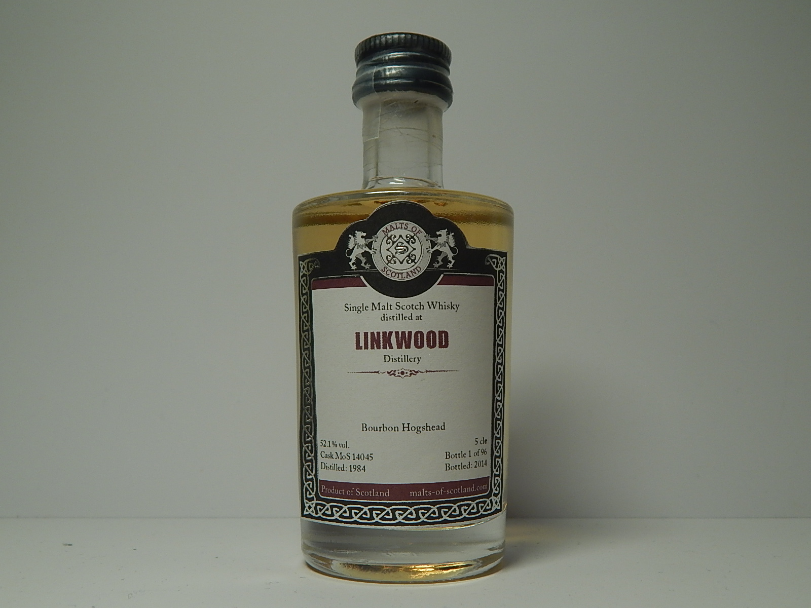 SMSW Bourbon Hogshead 30yo 1984-2014 "Malts of Scotland" 5cle 52,1%vol.