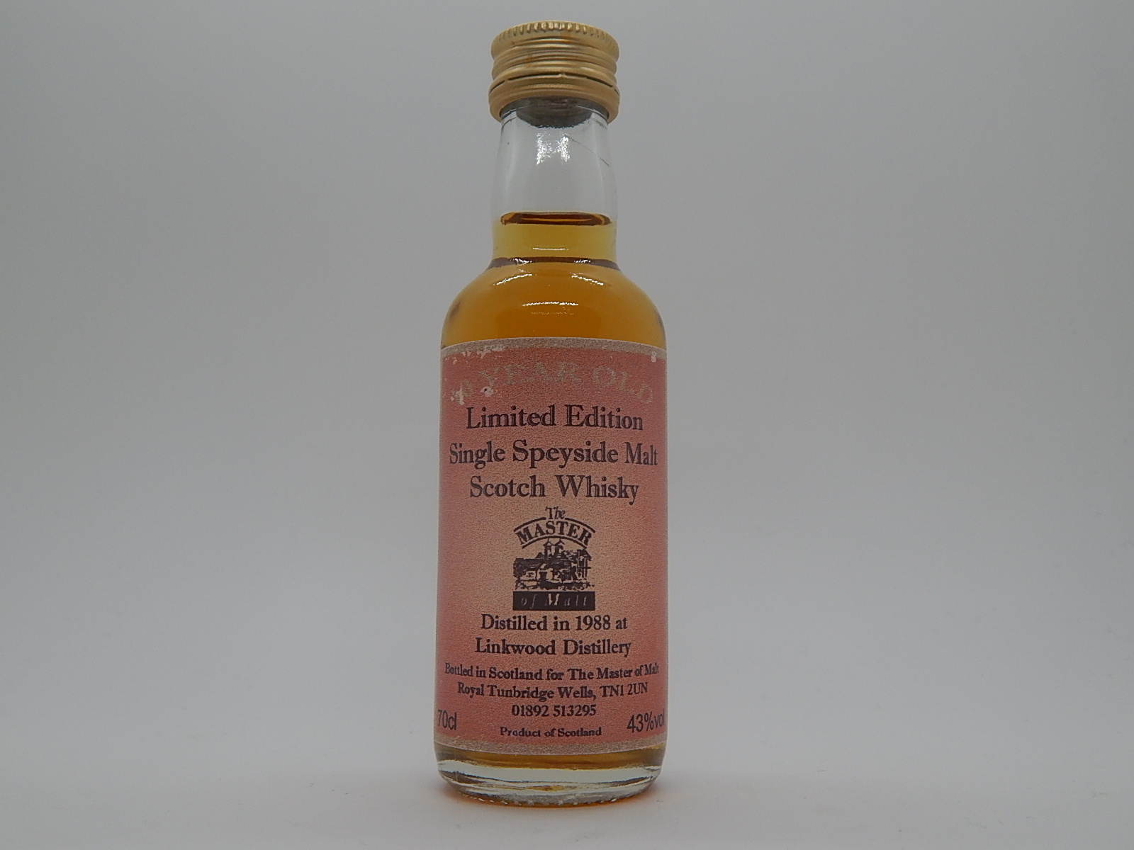 SSMSW 10yo 1988 "Master of Malt" 5cl 43%vol