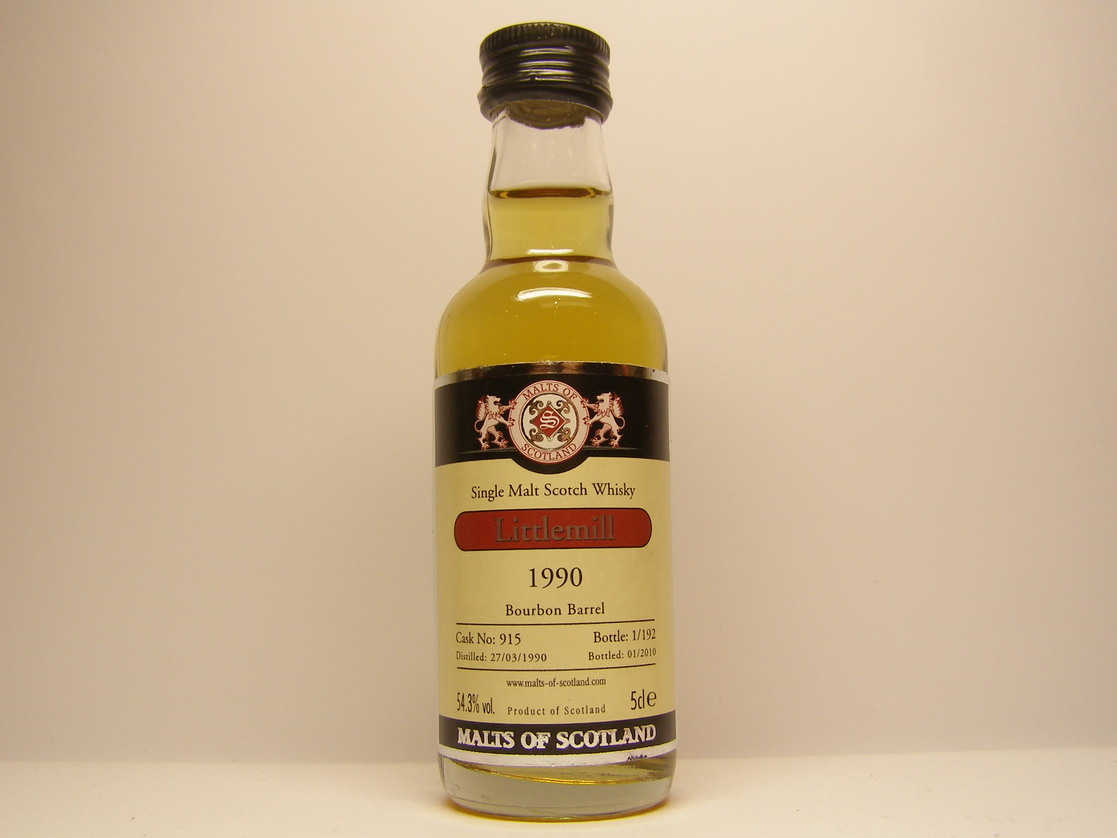 SMSW 1990-2010 "Malts of Scotland" 5cle 54,3%vol. 