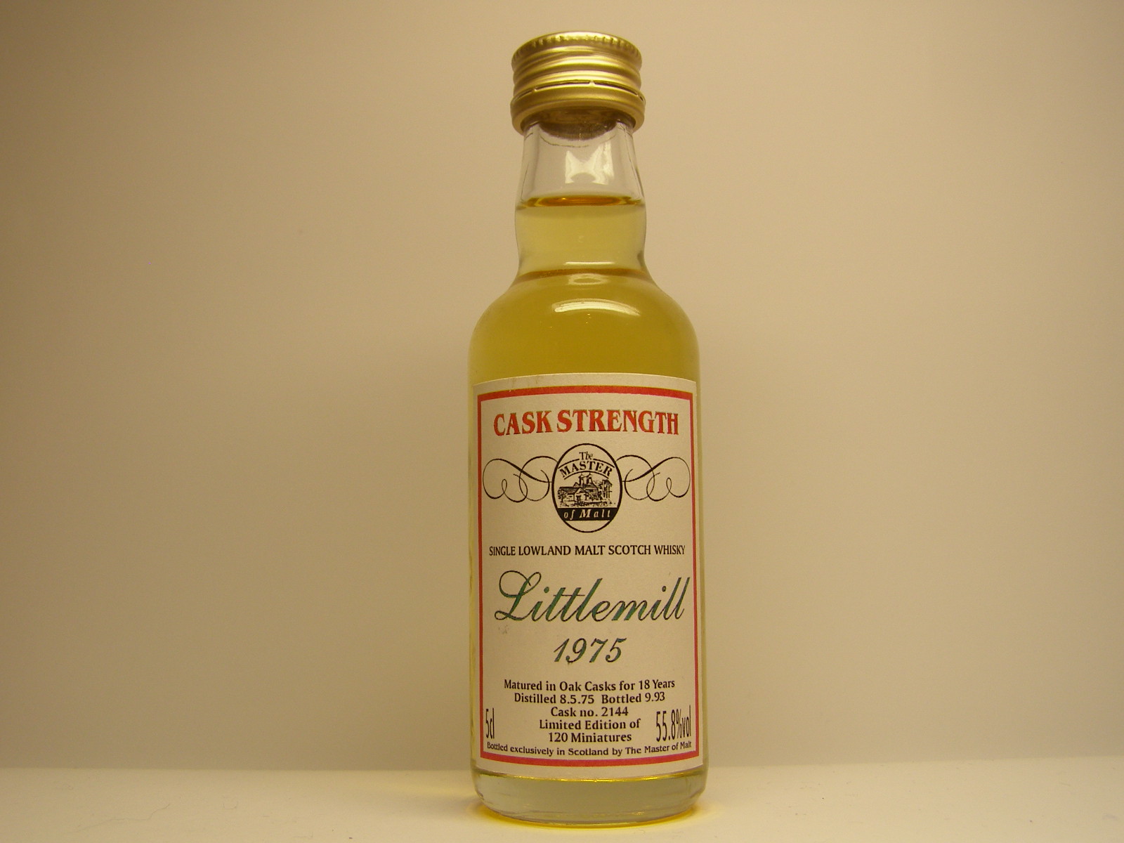 SLMSW 18yo 1975-1993 "Malts of Scotland" 5cl 55,8%vol